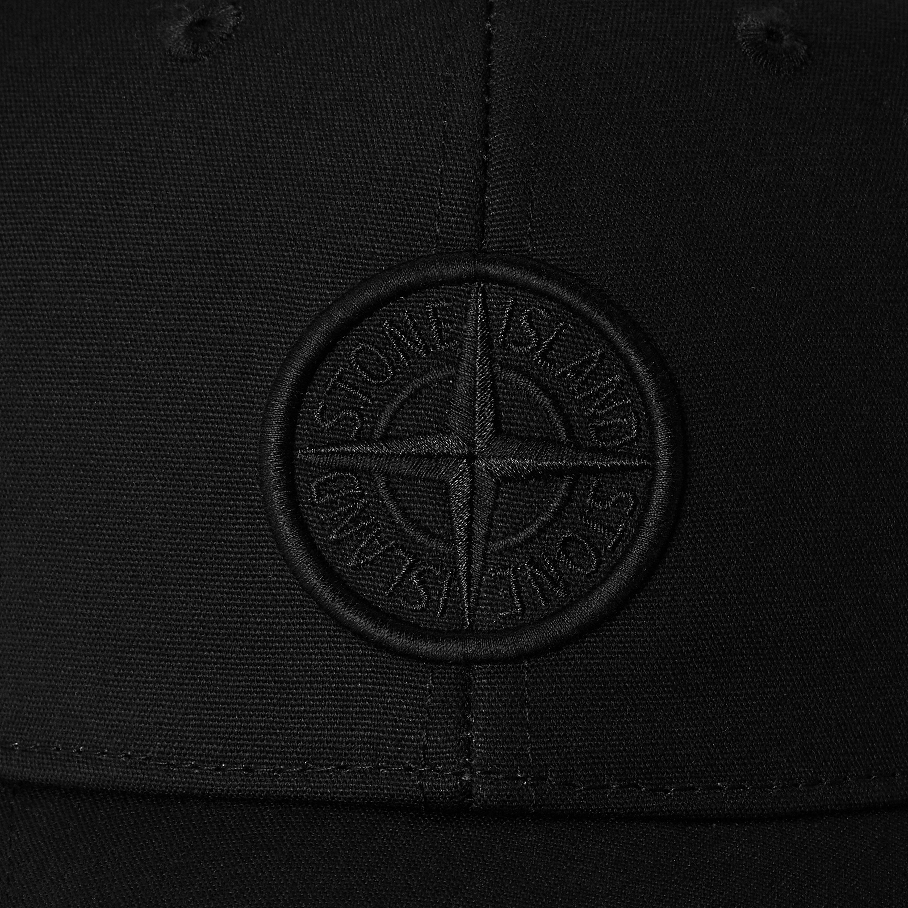 Black V0029 - Stone Island - Stone Logo Cap Jn61 - 3