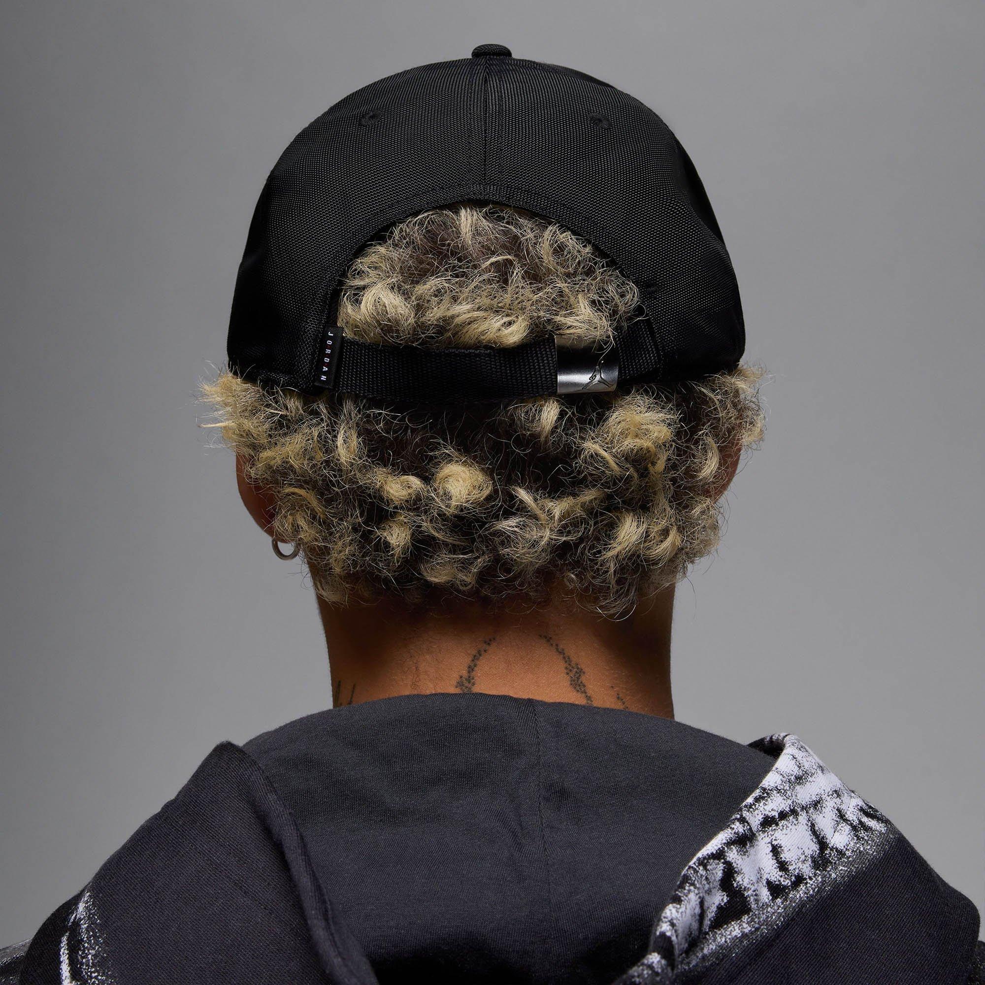 Black/Gunmetal - Nike - Nike Jordan Rise Structured Metal Jumpman Cap - 3