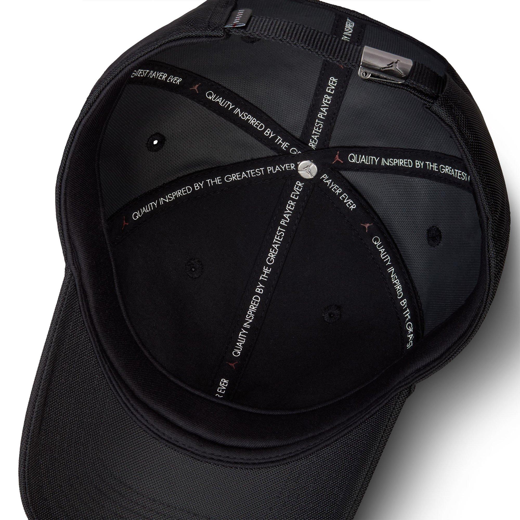 Black/Gunmetal - Nike - Nike Jordan Rise Structured Metal Jumpman Cap - 6