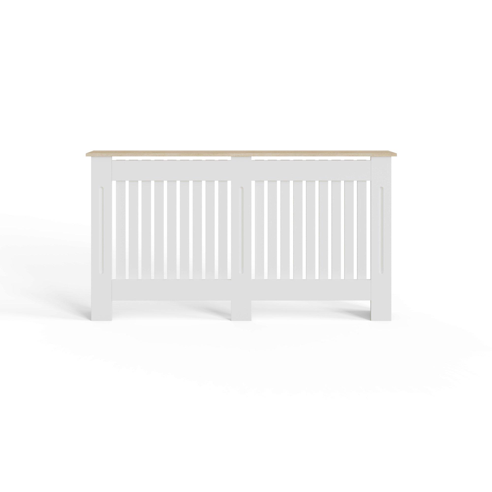 White - GFW - Longslow Radiator Cover Large Grey - 3