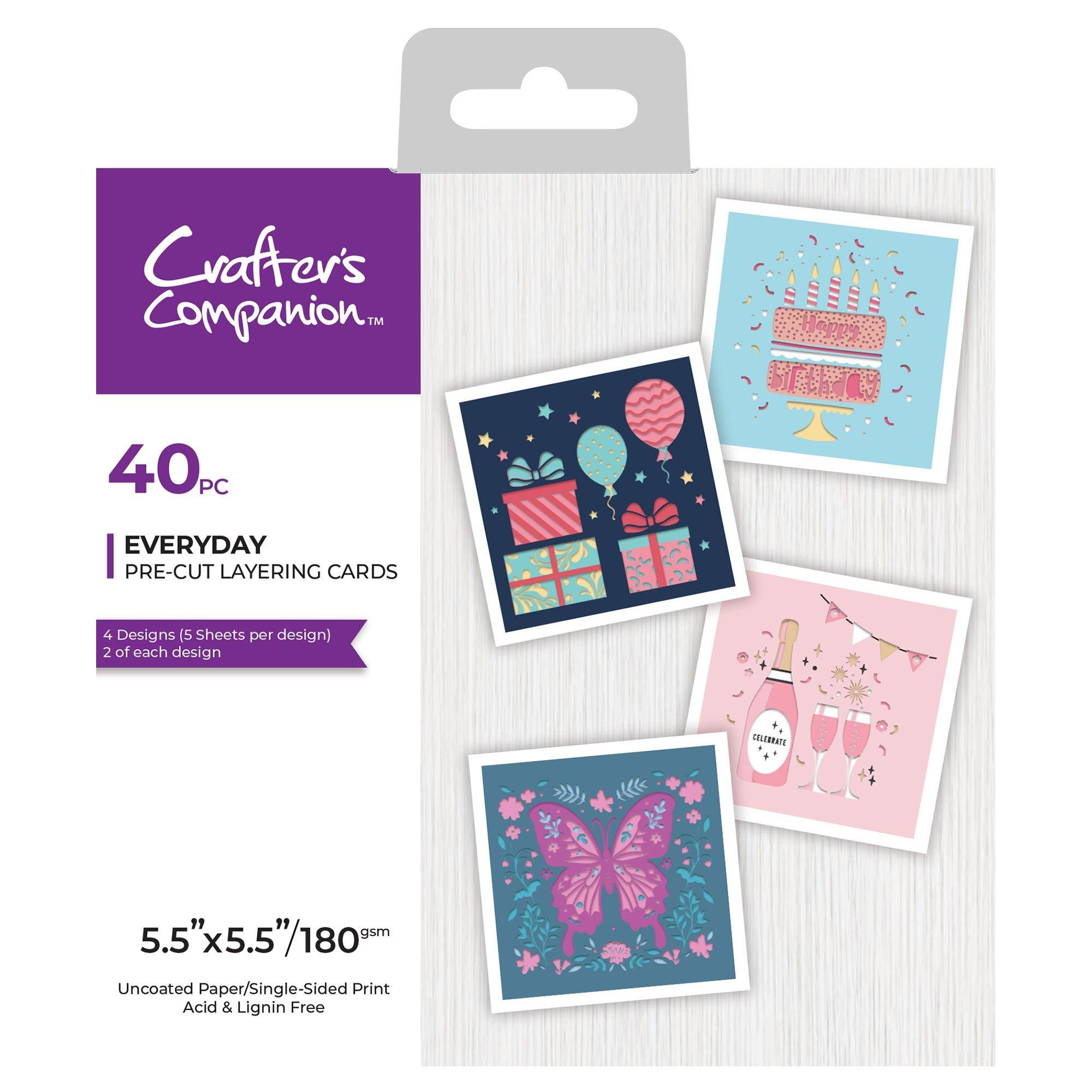 Multi - Crafters Companion - Pre-Cut Layering Pad - Everyday - 1