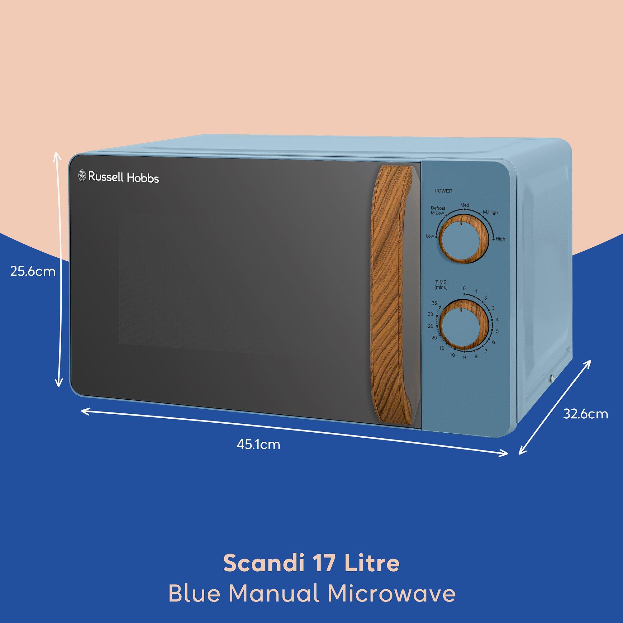 Blue - Russell Hobbs - Russell Hobbs RHMM713BL-N Scandi Compact Microwave - 2