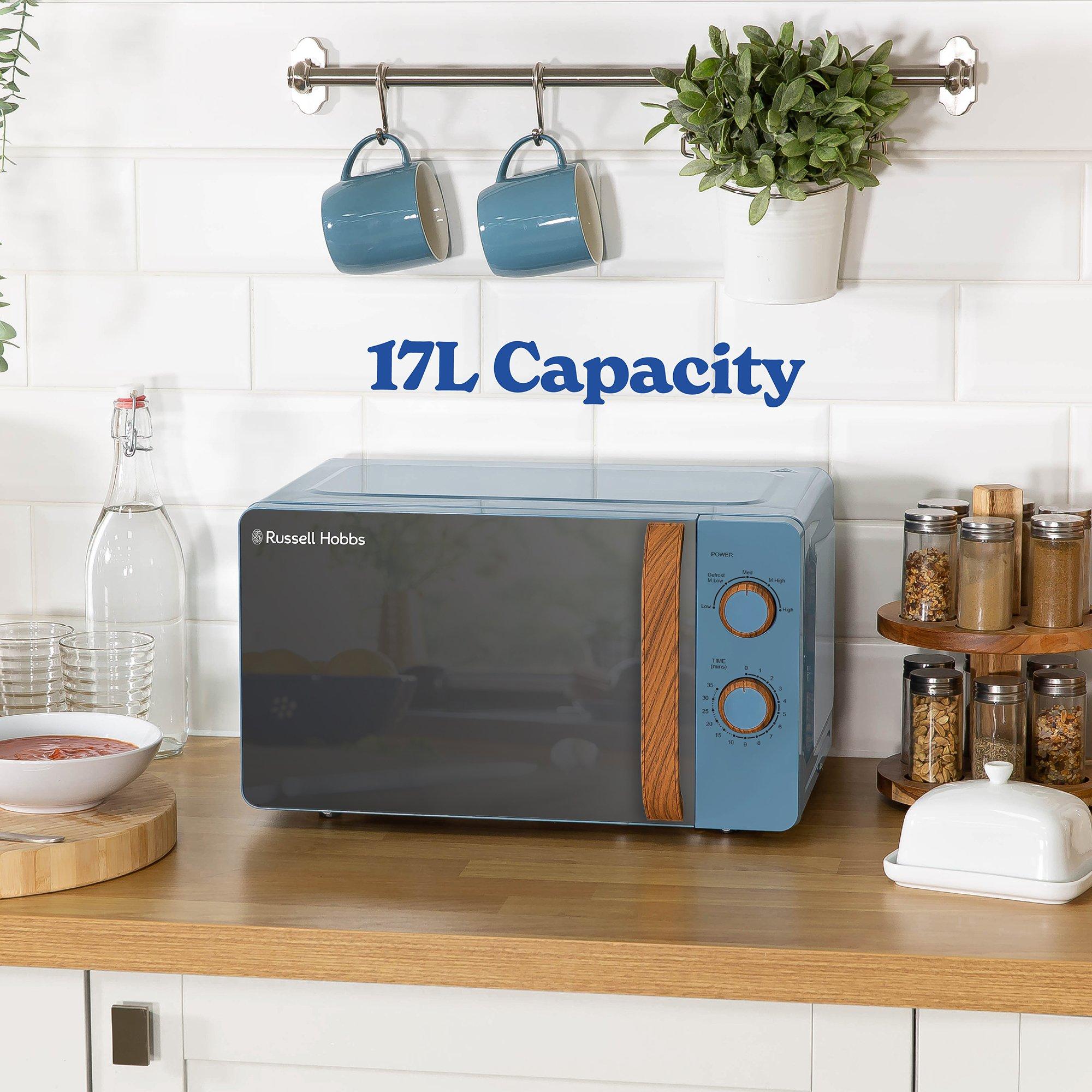 Blue - Russell Hobbs - Russell Hobbs RHMM713BL-N Scandi Compact Microwave - 4