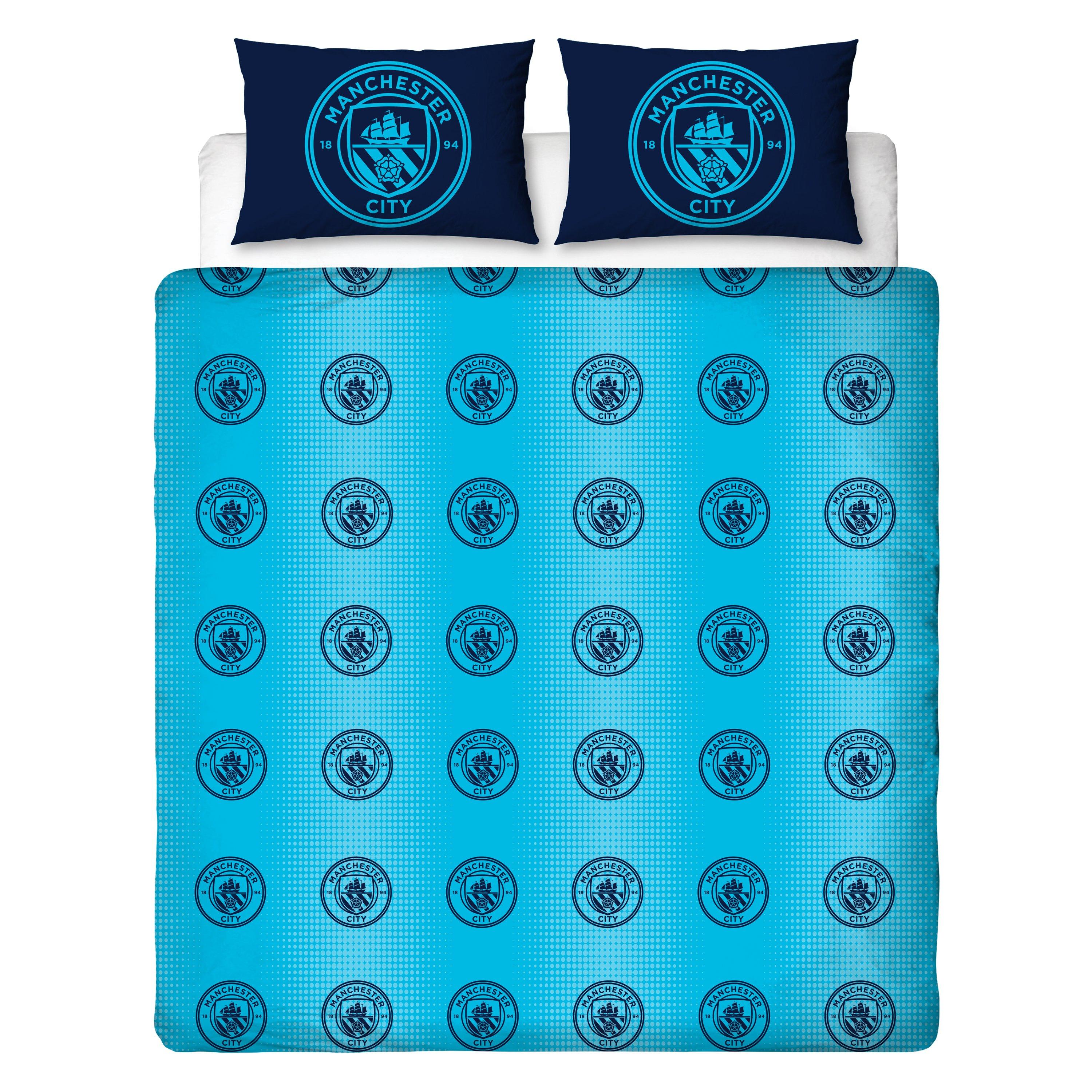 Blue - Manchester City FC - Manchester City FC Flashy Double Duvet - 2