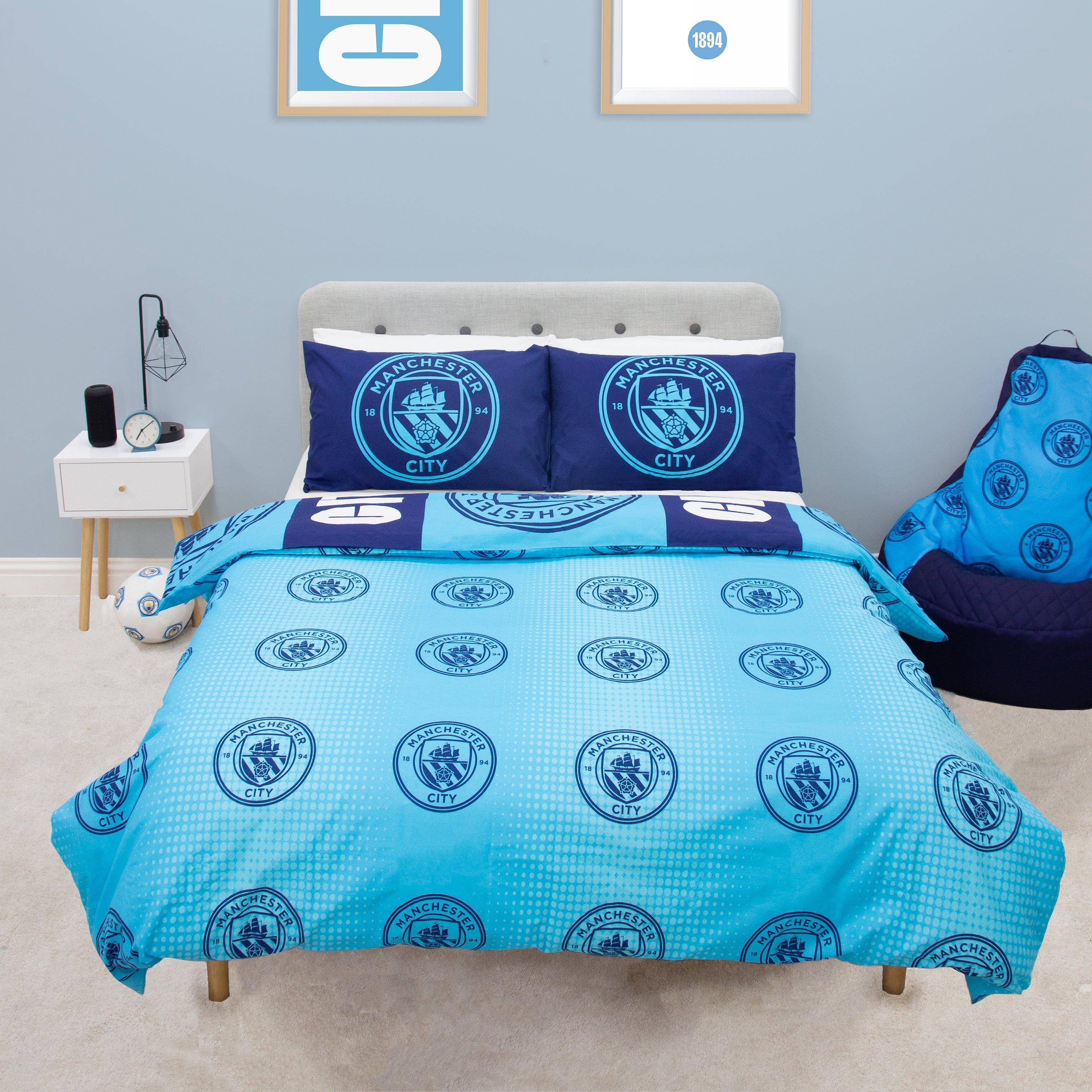 Blue - Manchester City FC - Manchester City FC Flashy Double Duvet - 5