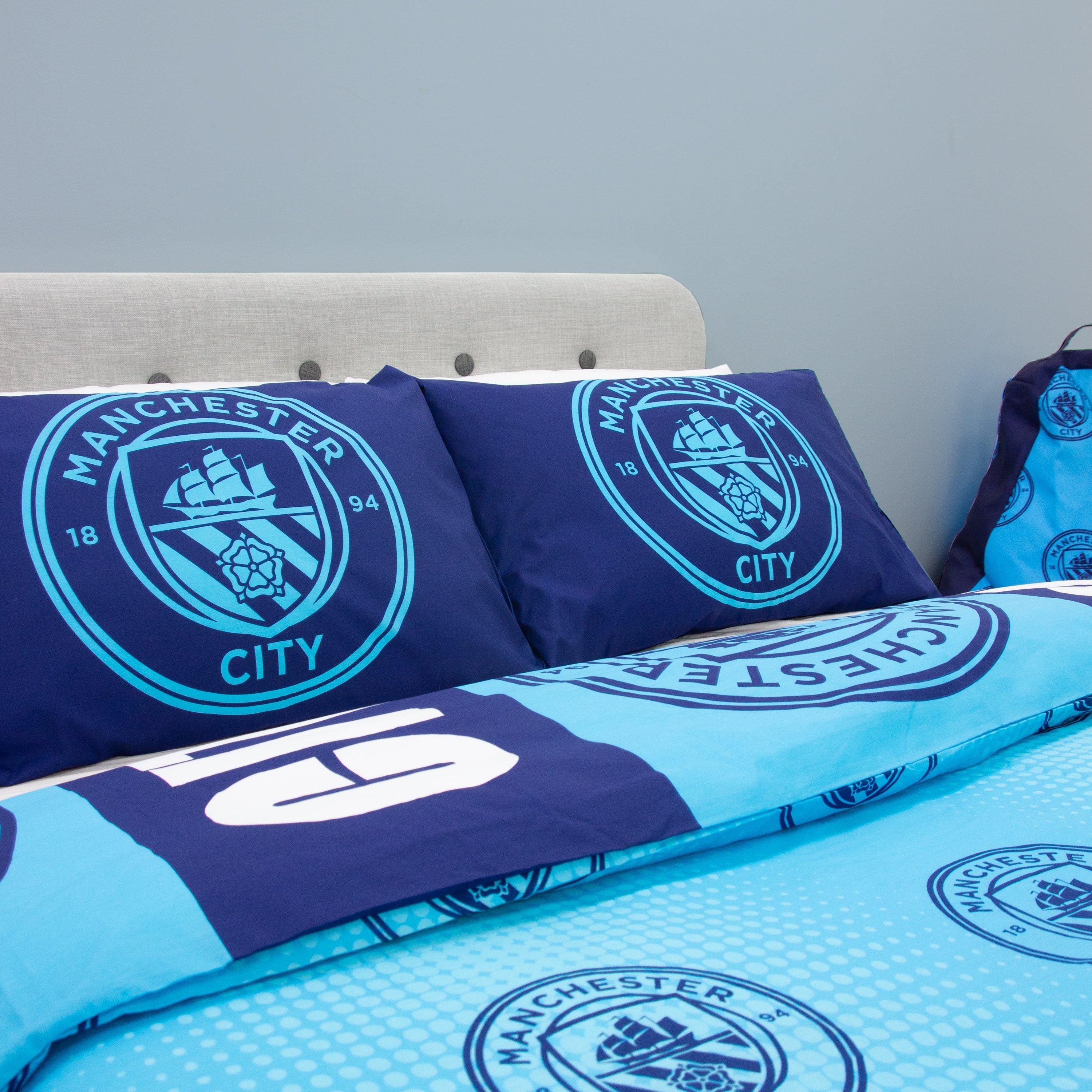 Blue - Manchester City FC - Manchester City FC Flashy Double Duvet - 7