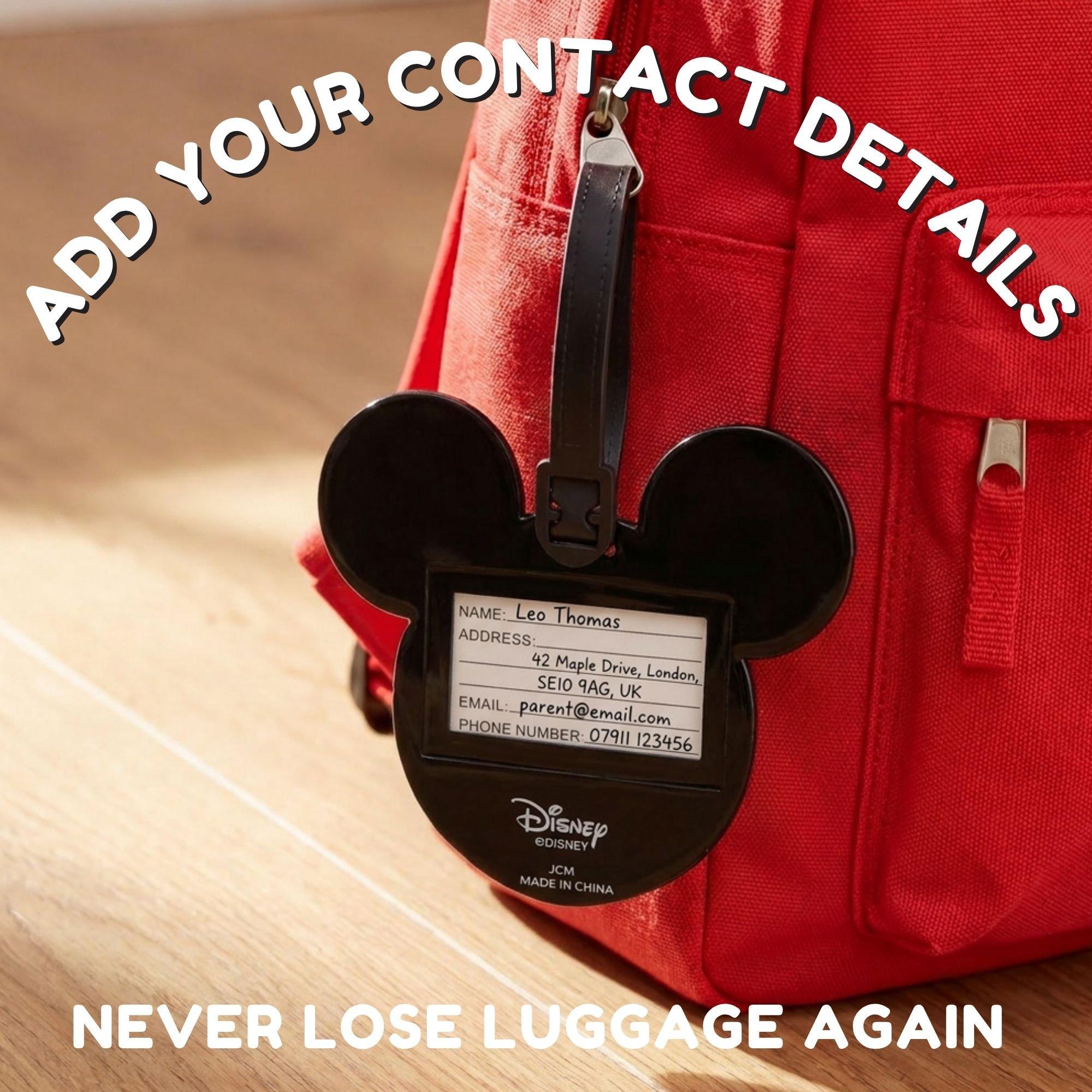 Black - Mickey Mouse - Mickey & Minnie Luggage Tags 2 Pack - 4