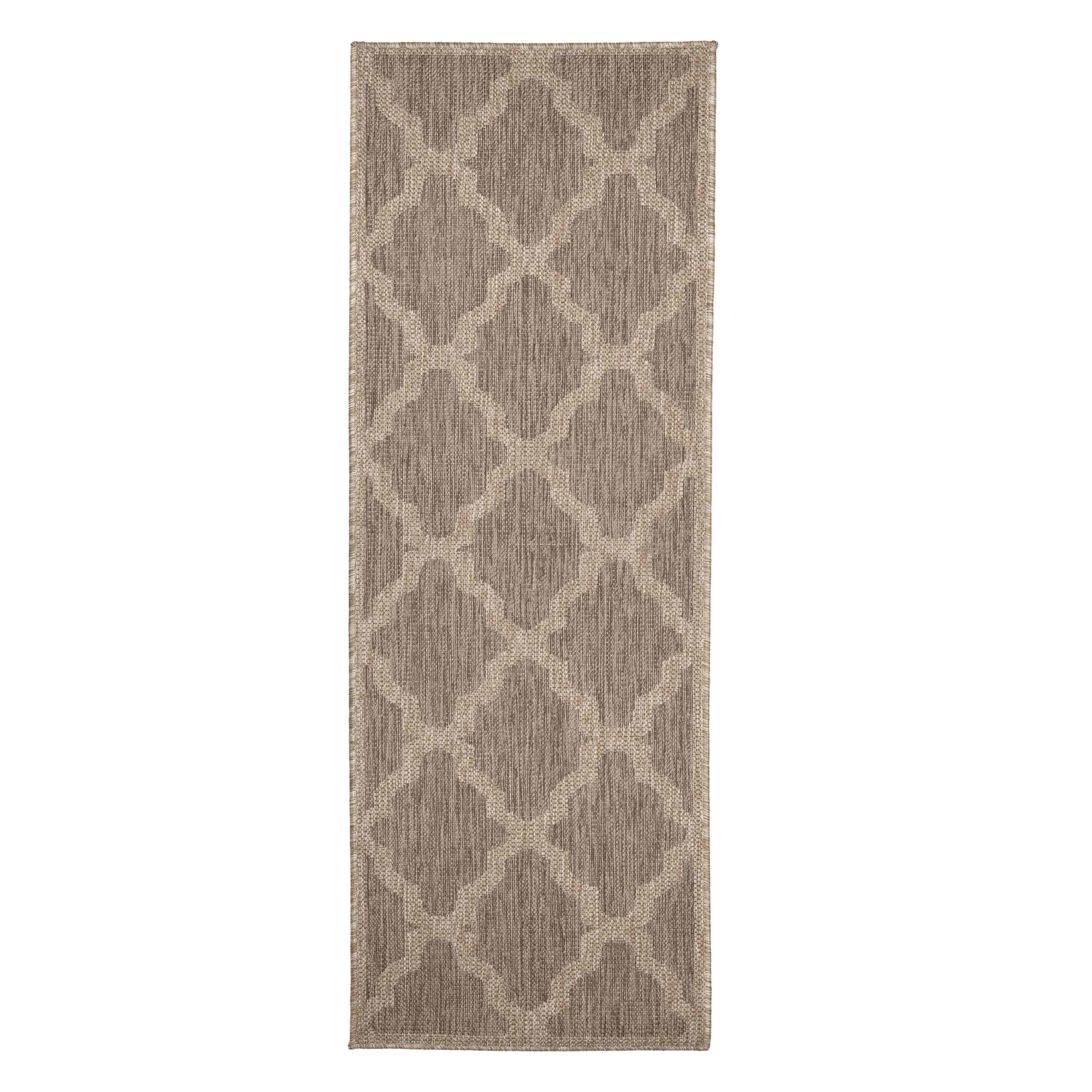 Latte - Homemaker - Trellis Gel Flatweave Rug Latte - 6