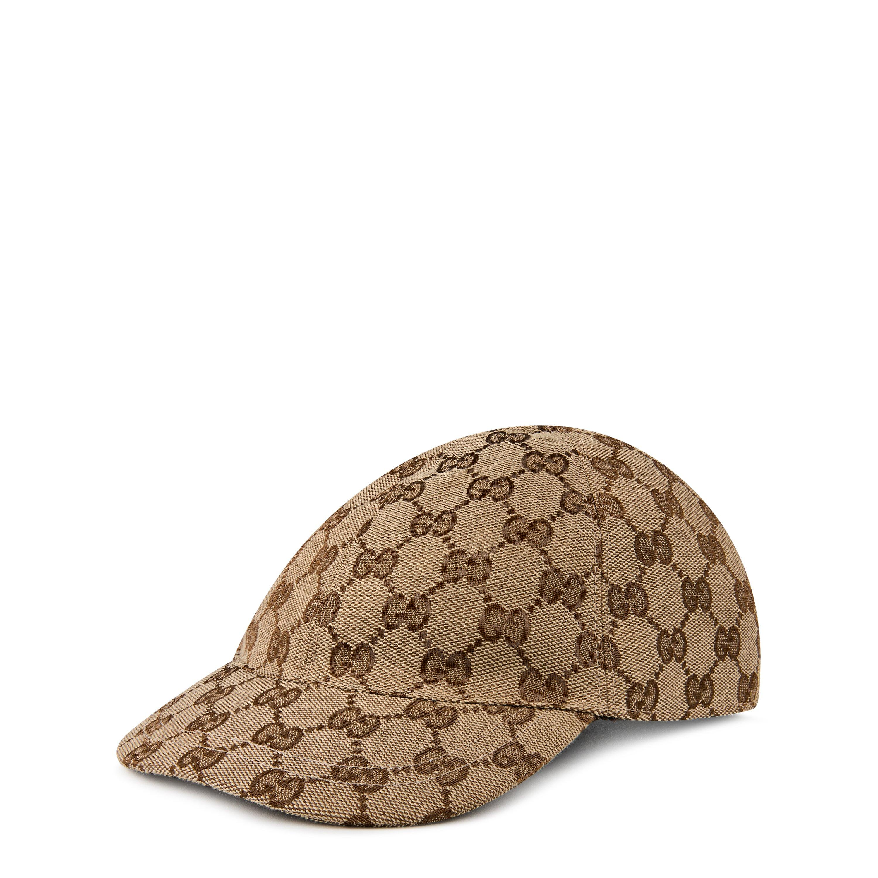 Brown 2140 - Gucci - Boys' Motif Cotton Canvas Cap - 1