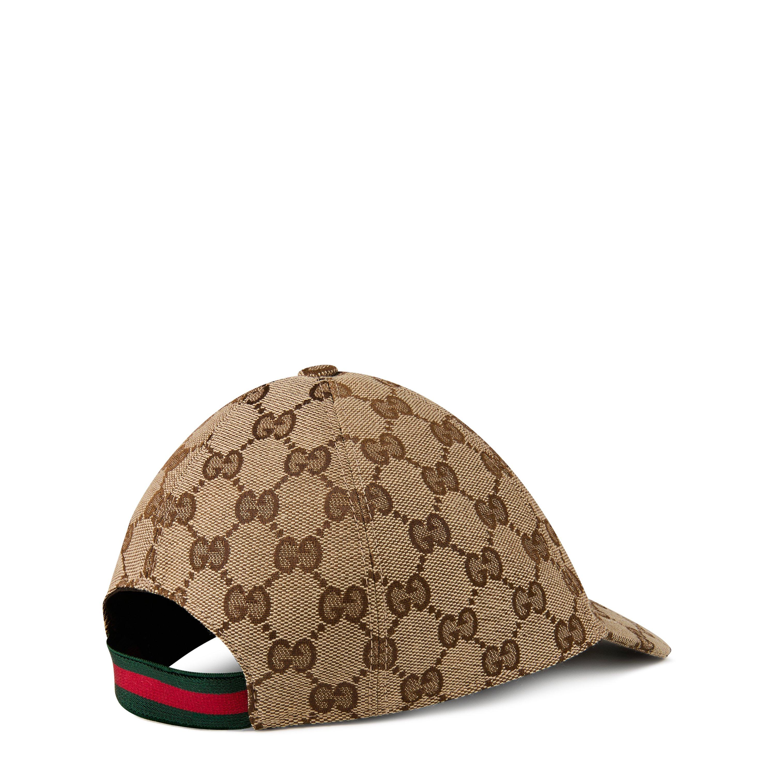 Brown 2140 - Gucci - Boys' Motif Cotton Canvas Cap - 3