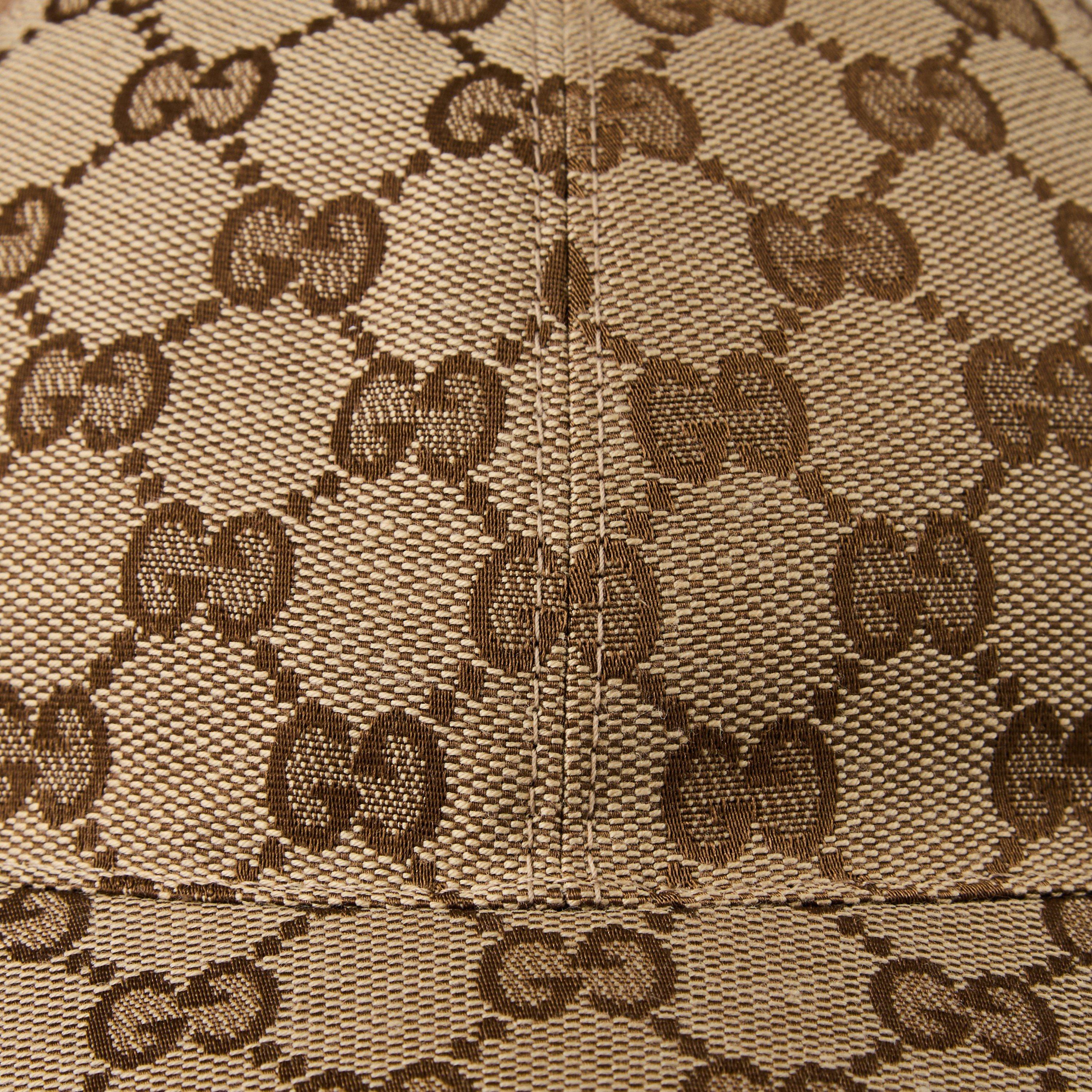 Brown 2140 - Gucci - Boys' Motif Cotton Canvas Cap - 4