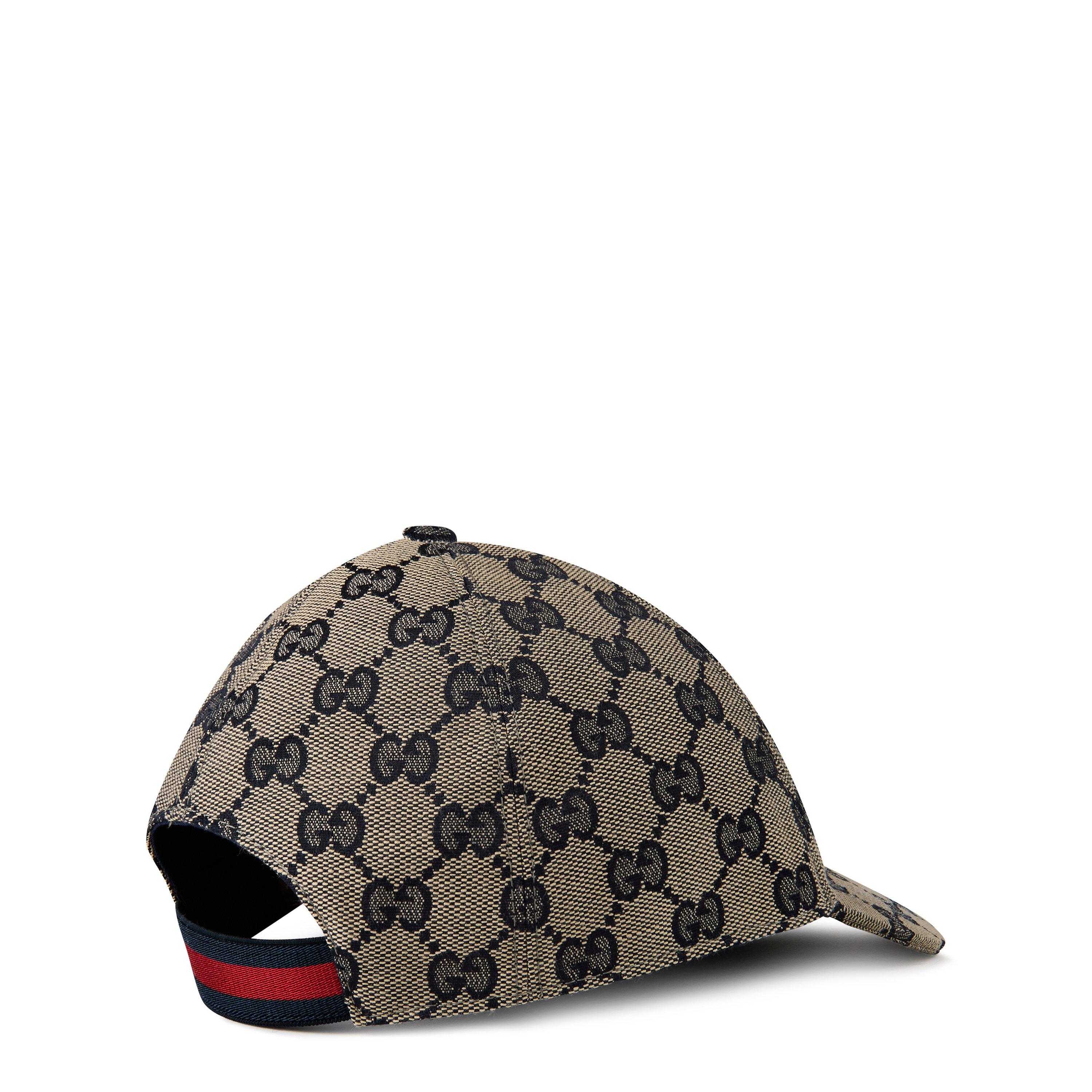 Blue 2168 - Gucci - Boys' Motif Cotton Canvas Cap - 2