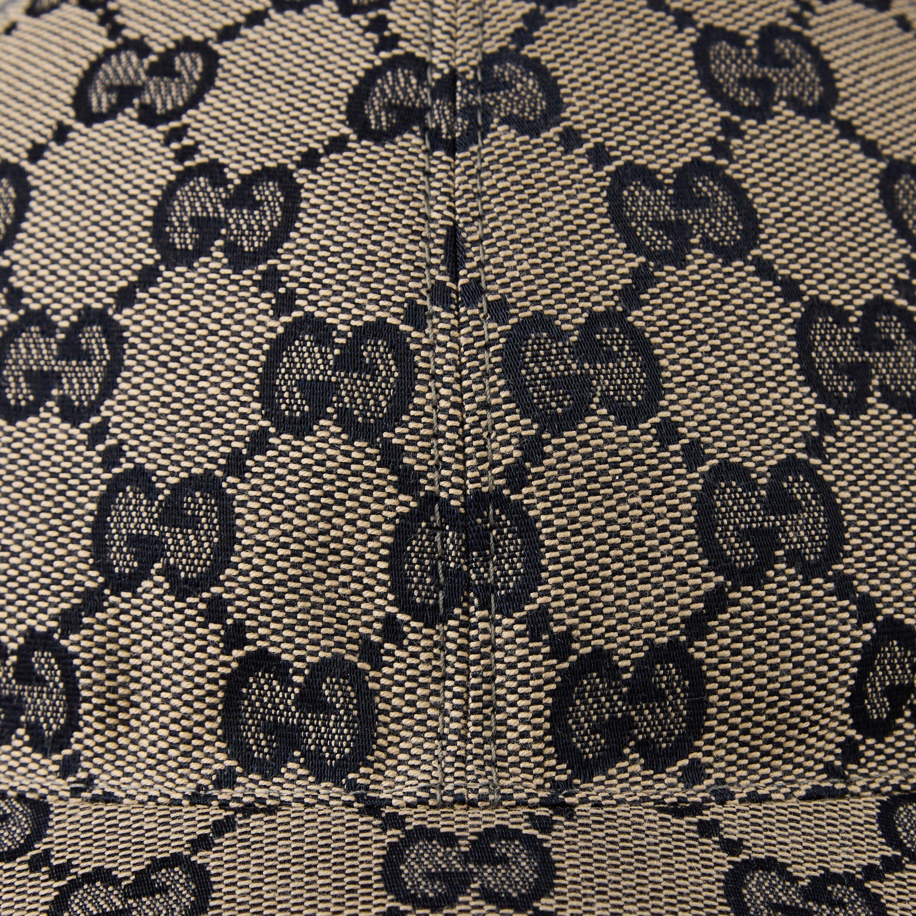 Blue 2168 - Gucci - Boys' Motif Cotton Canvas Cap - 3