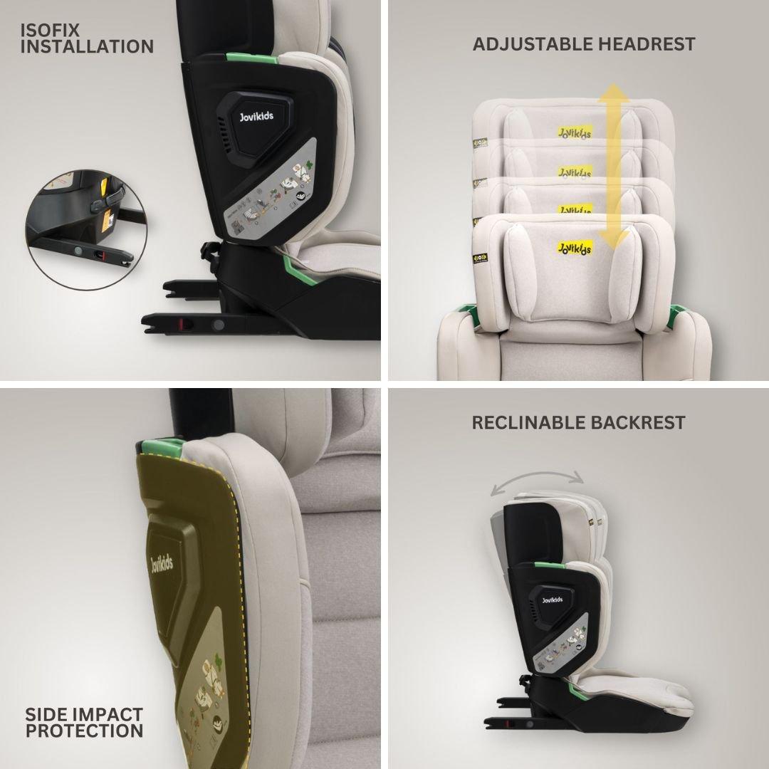 Milkstone - JoviKids - JoviKids Rober + Booster Car Seat - Milkstone - 3