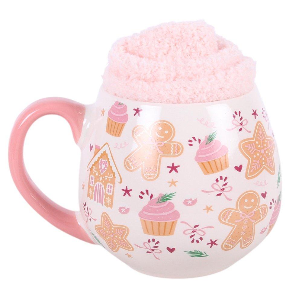White - Something Different - Sugarplum Bakery Print Mug and Socks Set - 3