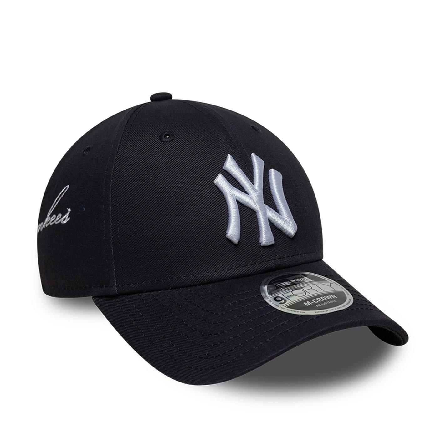 NY Navy - New Era - 9FORTY M-CROWN Side Script Cap - 4