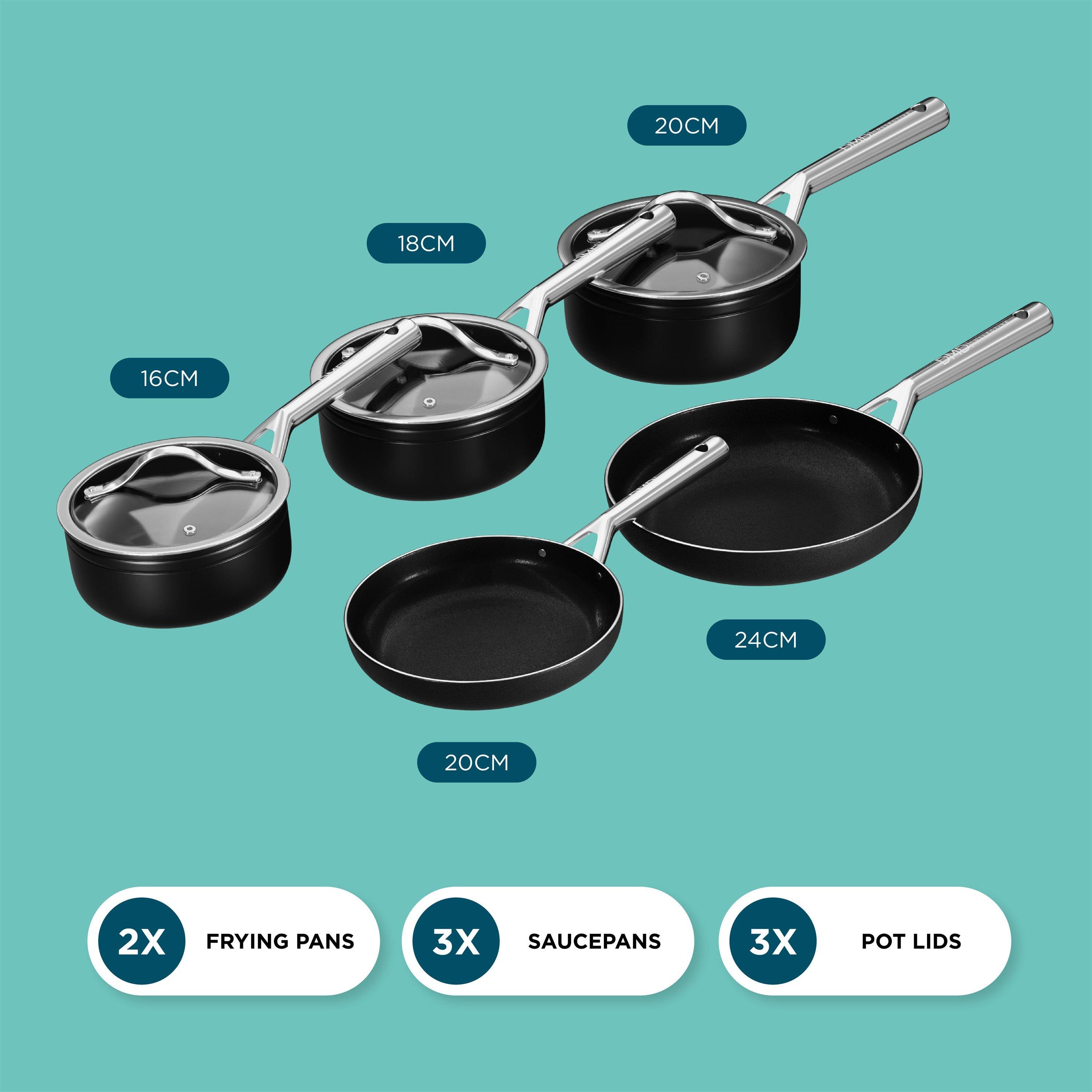Black - DMD Collective - Vita Deluxe Pan Set - 5 Piece - 2