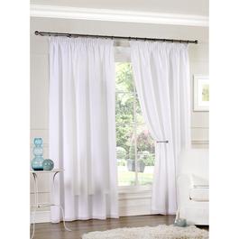 Emma Barclay Aaliah - Lined Pencil Pleat Voile Curtain Pair