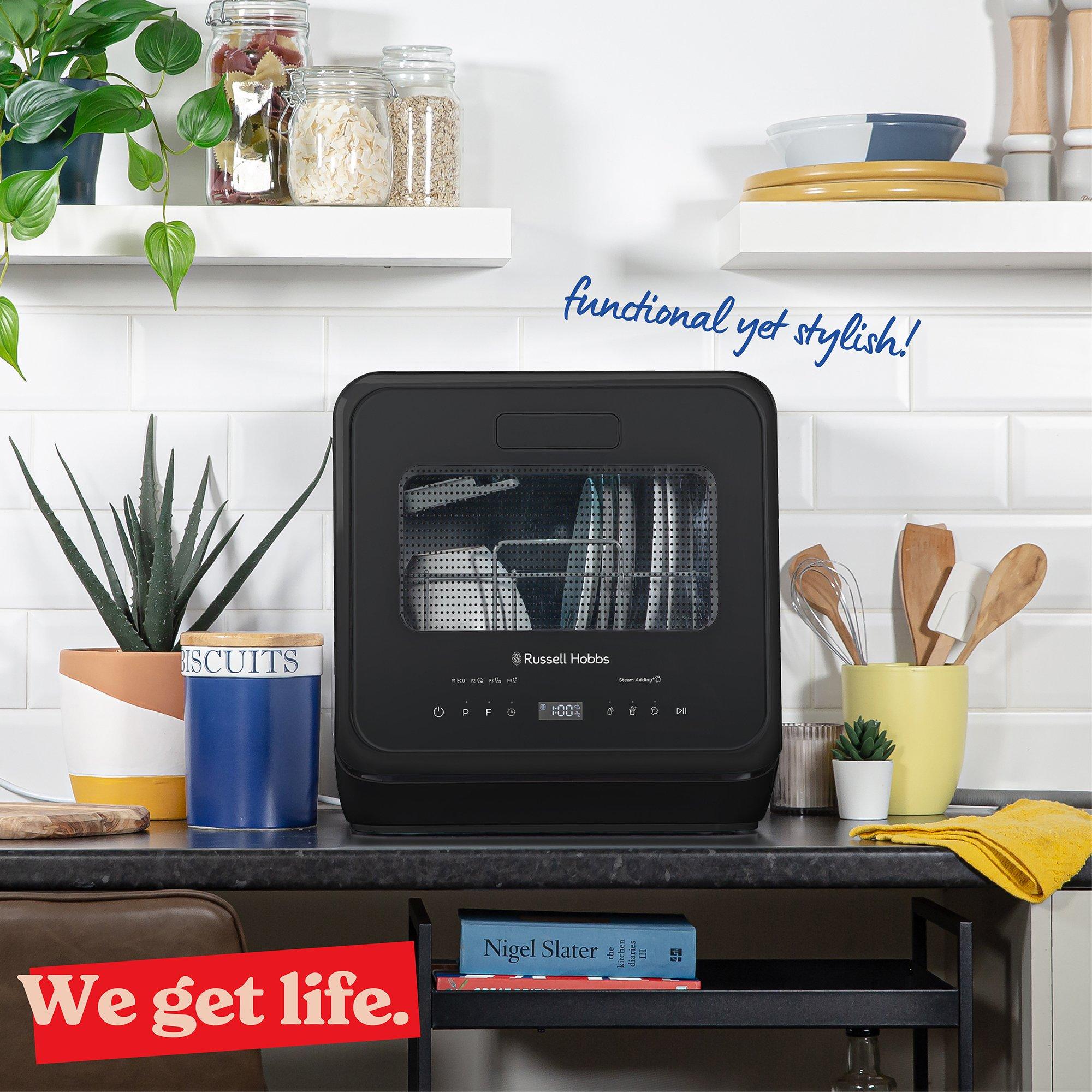 Black - Russell Hobbs - RH2TTDW0D1B 2 Place Setting Table Top Dishwasher - 8