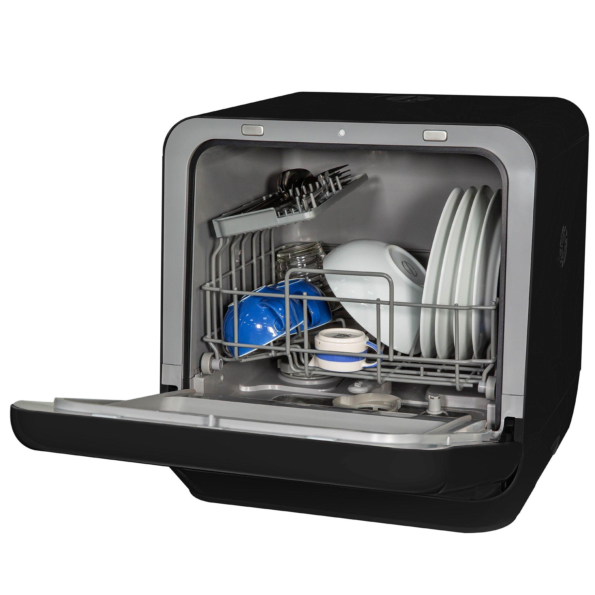 Black - Russell Hobbs - RH2TTDW0D1B 2 Place Setting Table Top Dishwasher - 9