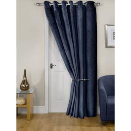 Emma Barclay Midnight - Velvet Blackout Door Curtain