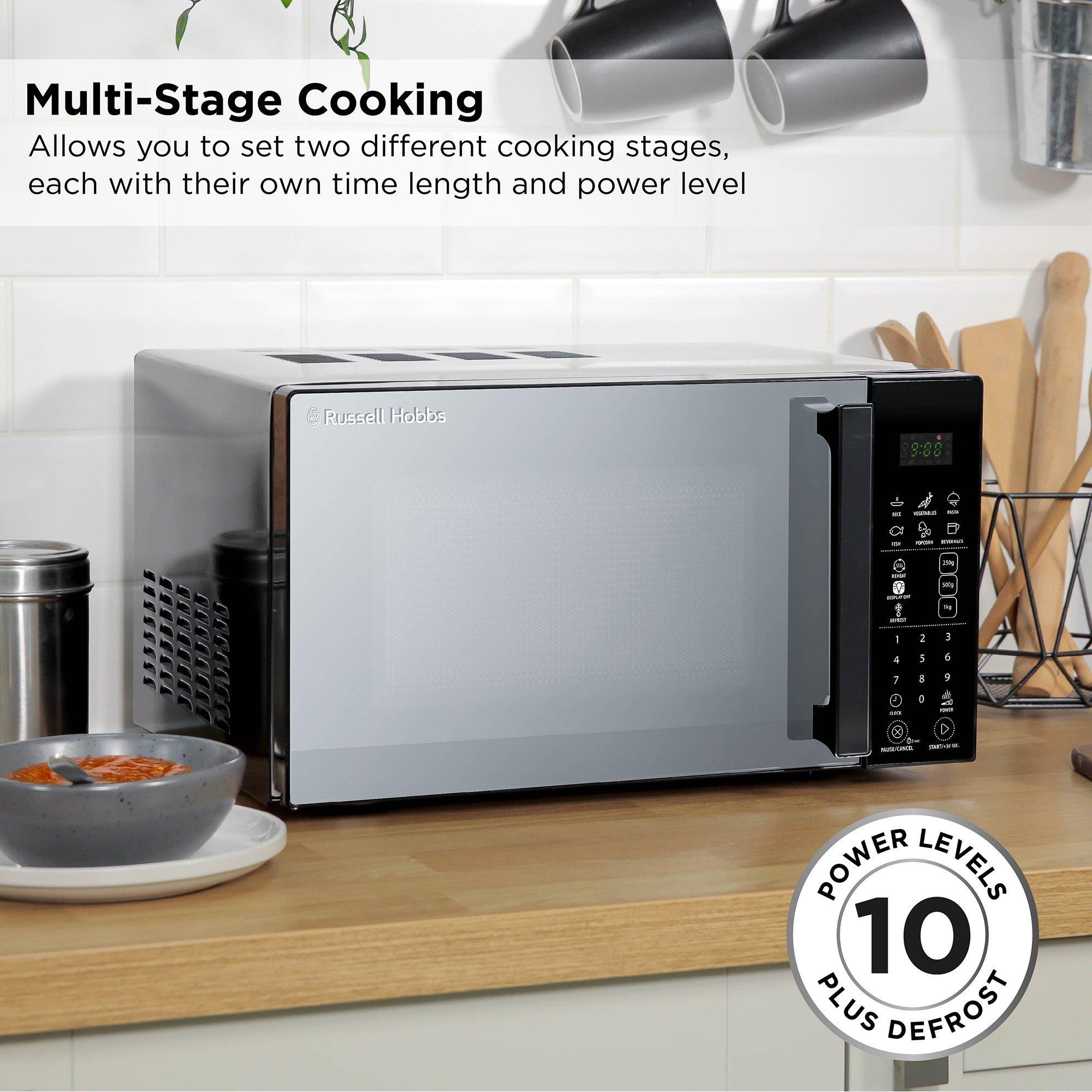 Black - Russell Hobbs - Russell Hobbs RHMT2004B Touch Control Microwave - 3