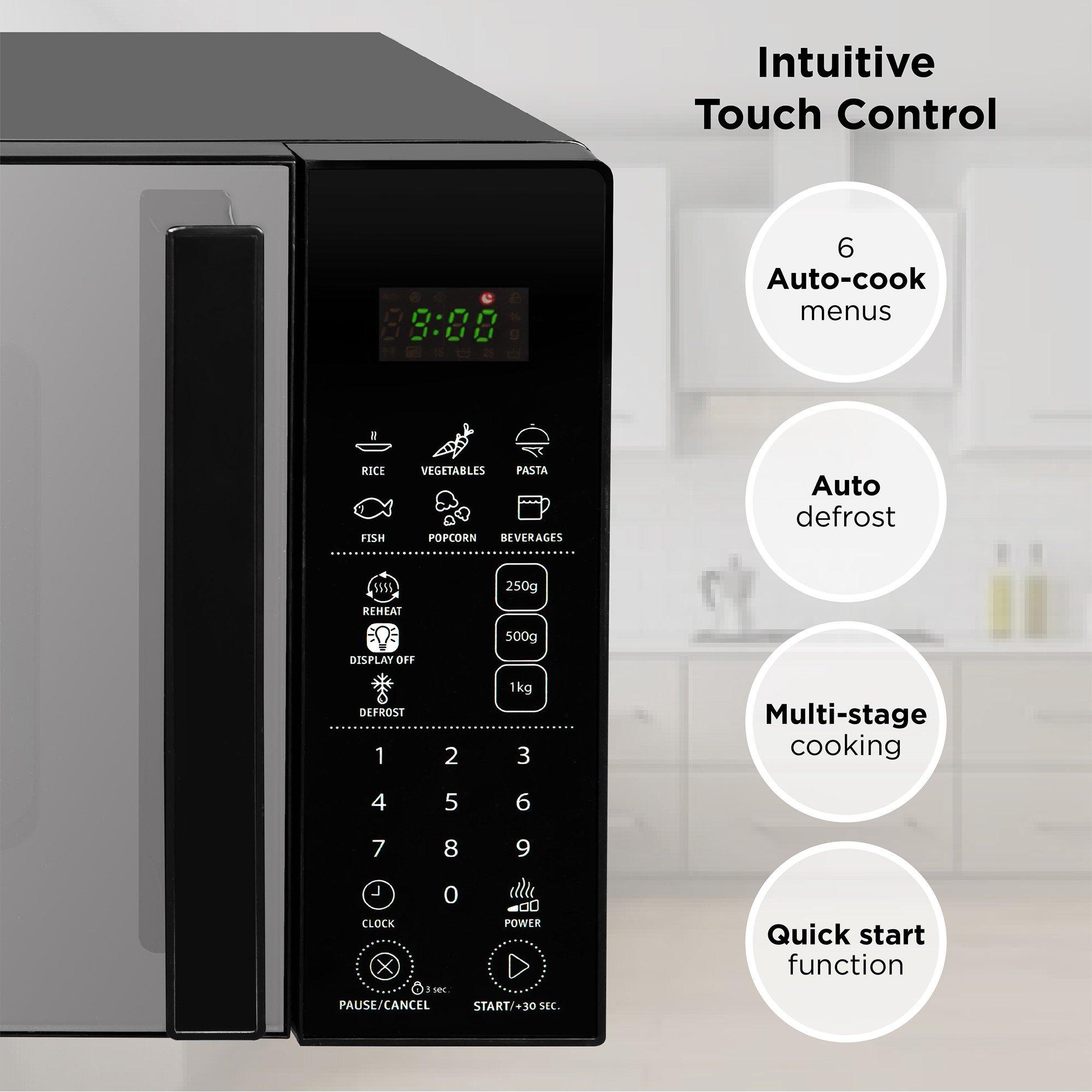 Black - Russell Hobbs - Russell Hobbs RHMT2004B Touch Control Microwave - 4