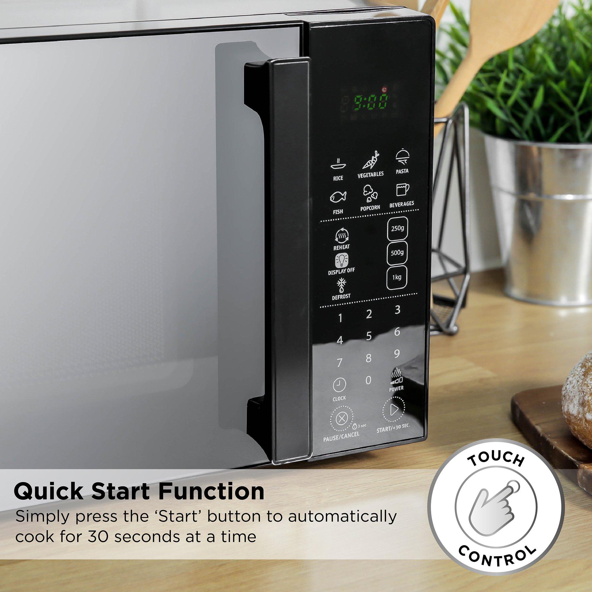 Black - Russell Hobbs - Russell Hobbs RHMT2004B Touch Control Microwave - 7