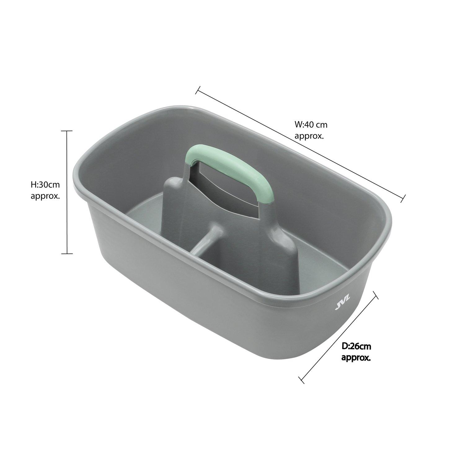 Grey - JVL - JVL Cleaning Kit with Caddy and Accessories - 11
