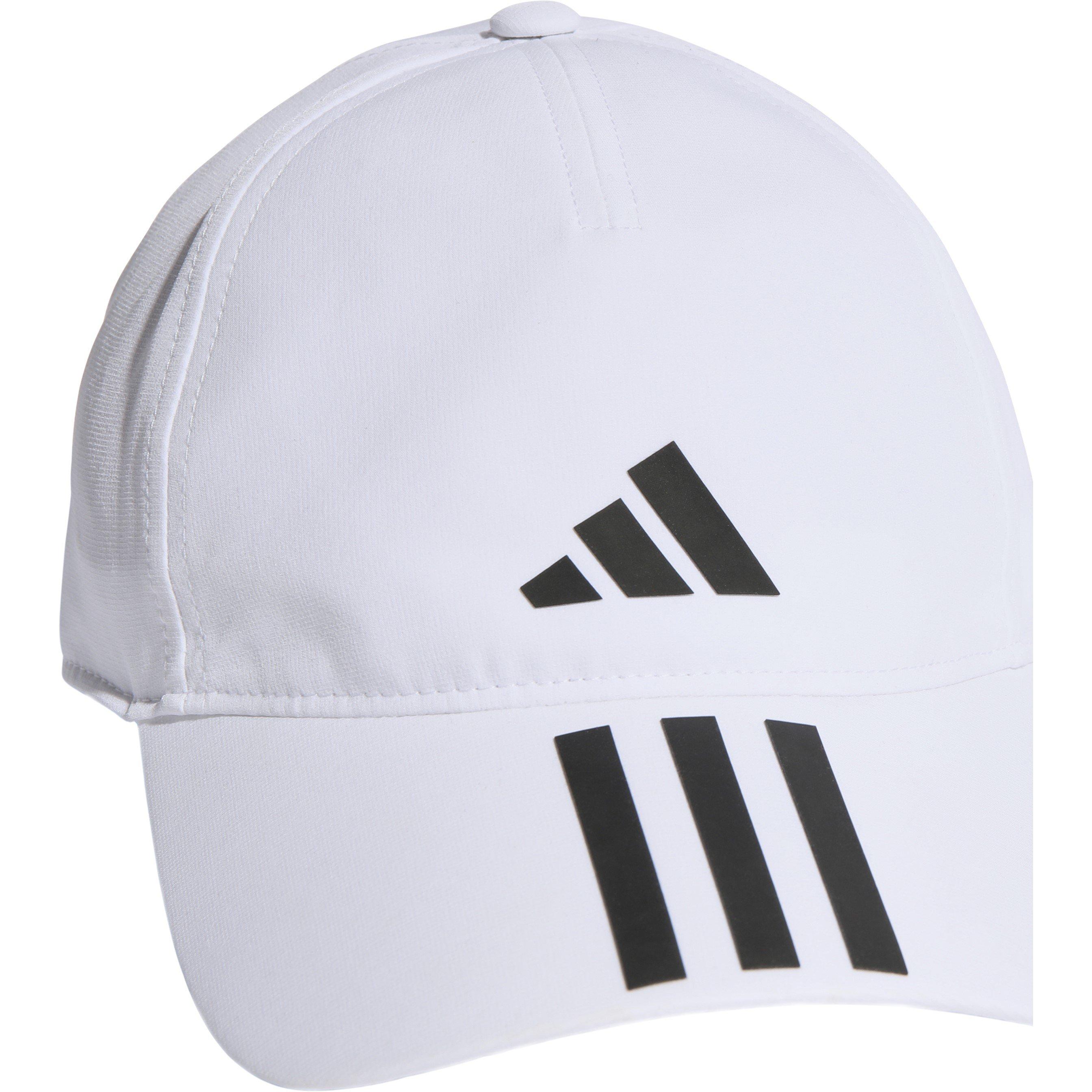 White/Blk/Black - adidas - 3 Stripes AEROREADY Baseball Cap - 3