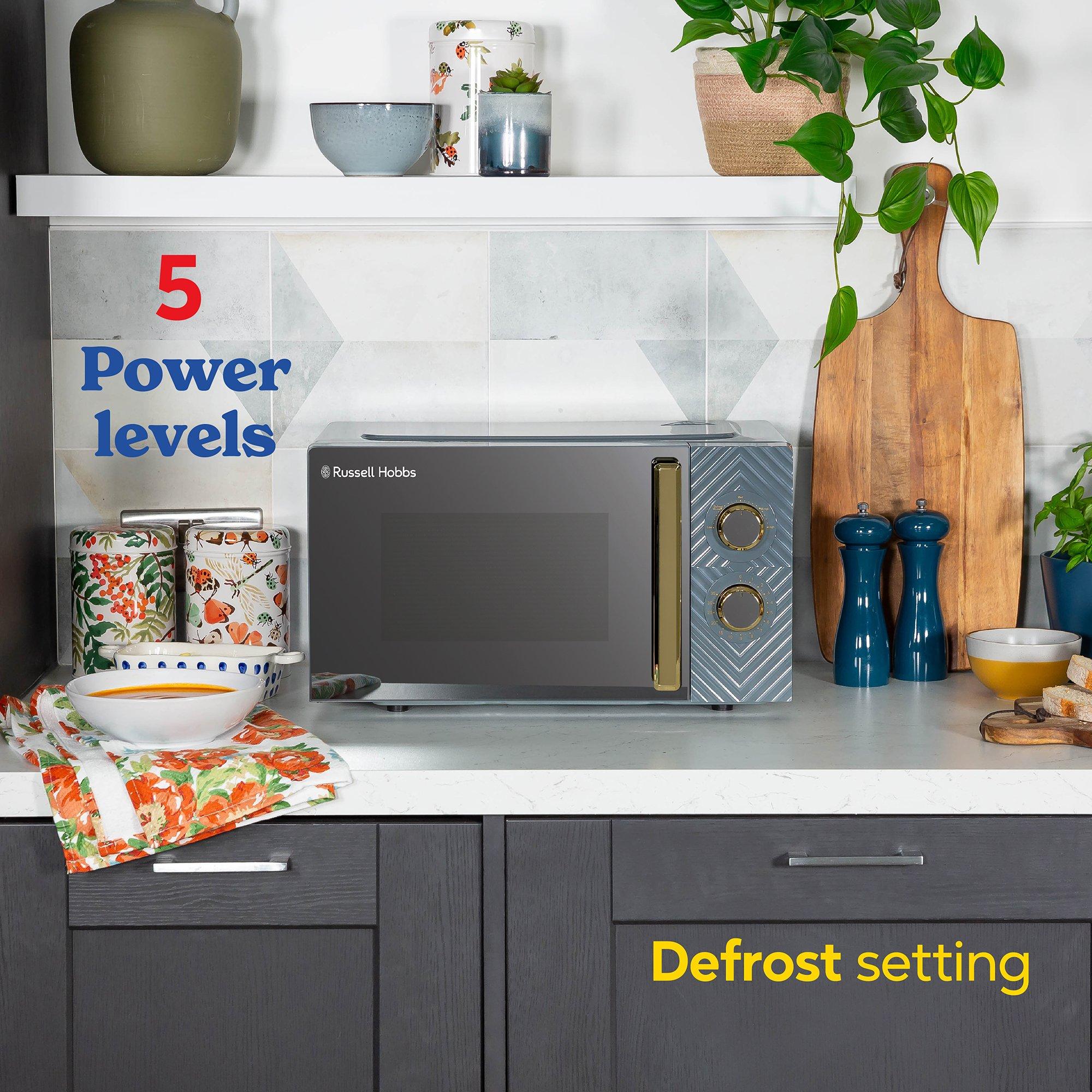 Grey - Russell Hobbs - 17L, RHMM723G Microwave - 6