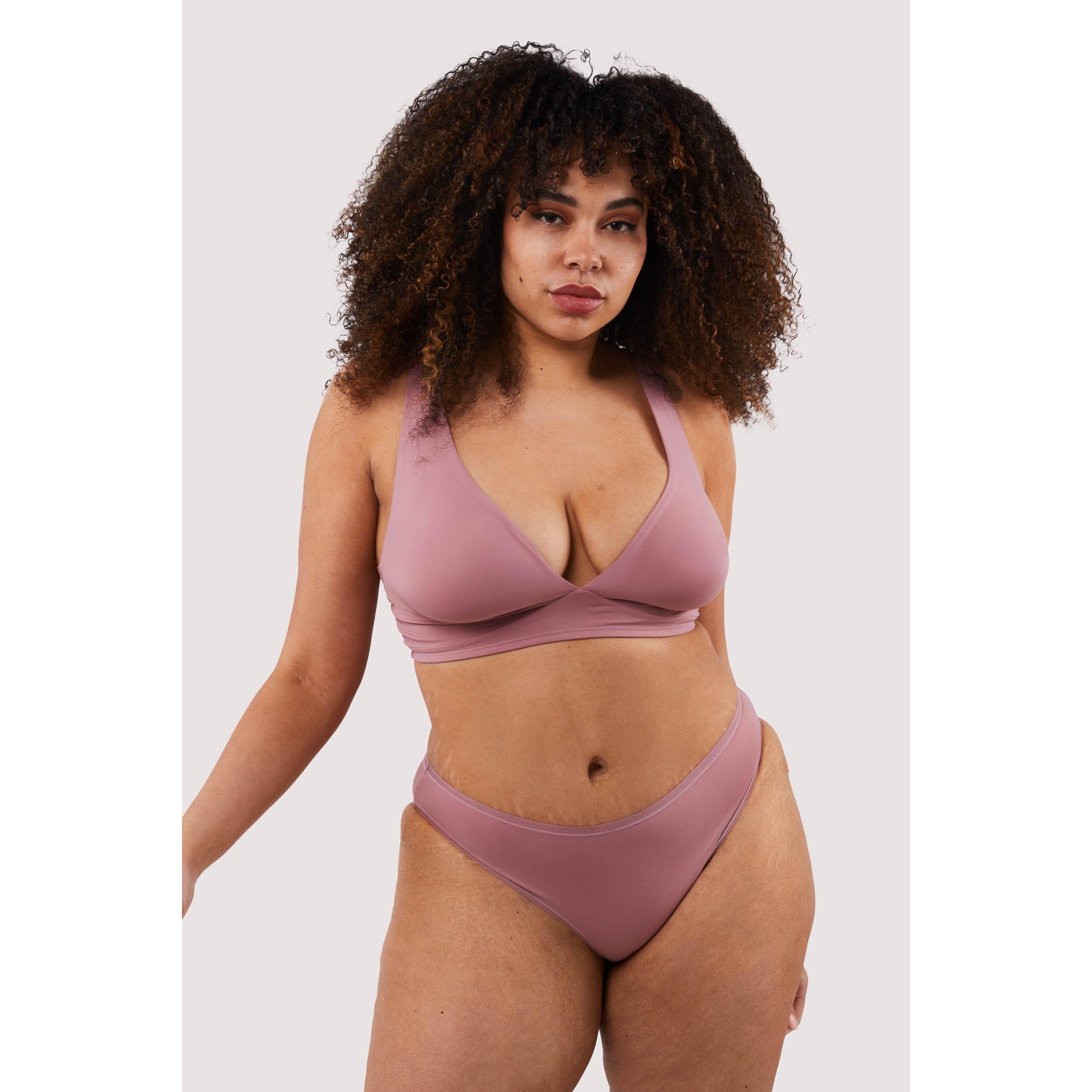 Pink - Playful Promises - Second Skin Rose Recycled Triangle Bra - 3