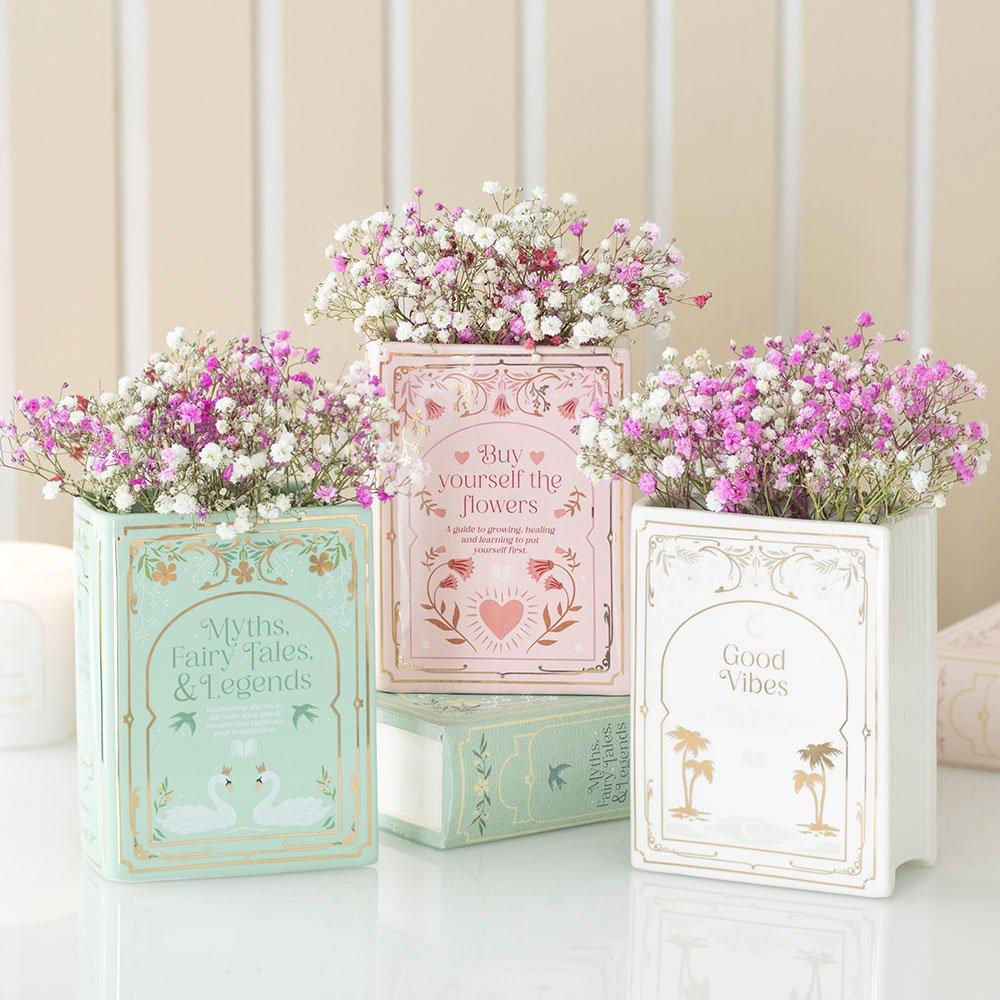 Pink - Something Different - Pink Book Shaped Vase - 5