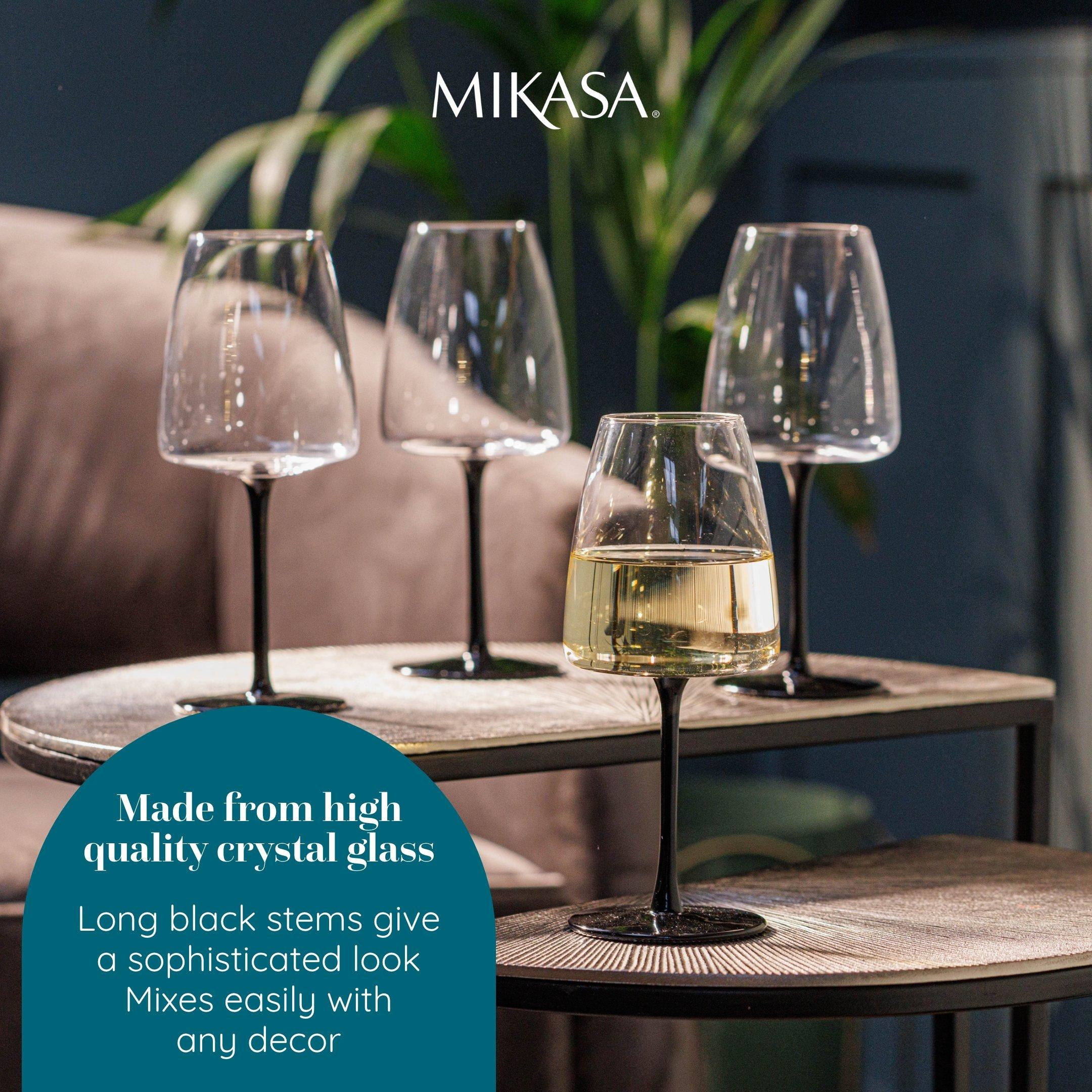 Clear - Mikasa - Mikasa Palermo Crystal White Wine Glasses - 4