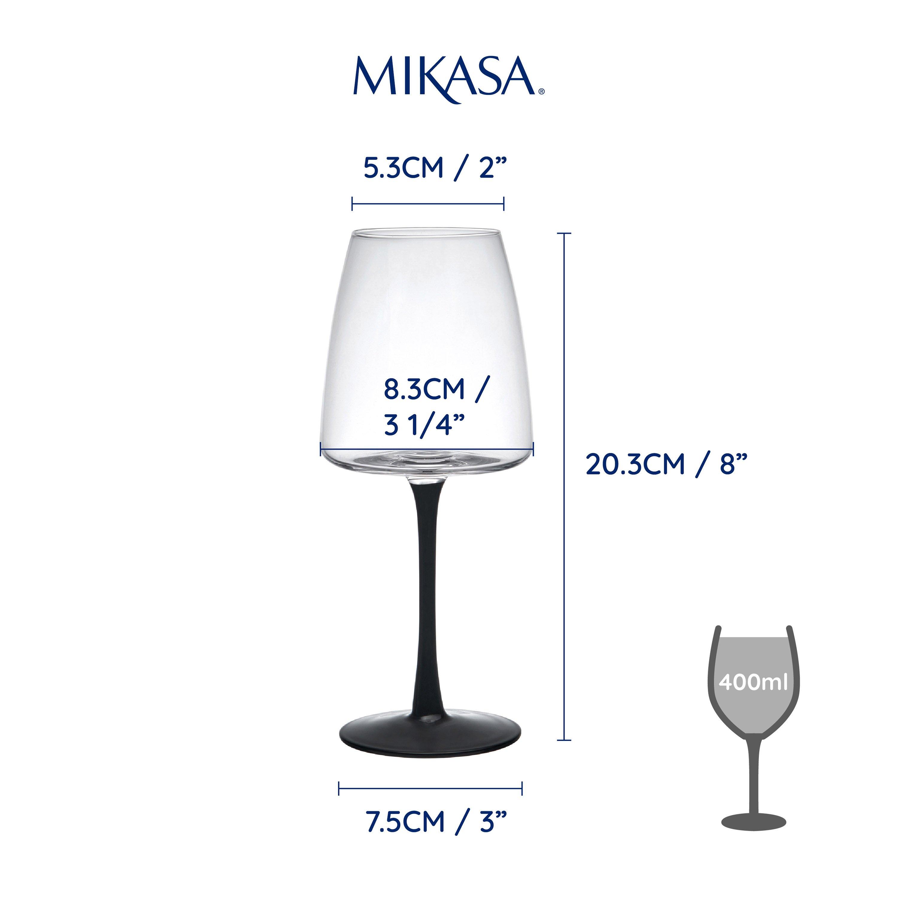Clear - Mikasa - Mikasa Palermo Crystal White Wine Glasses - 6