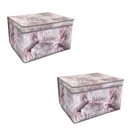 Country Club Storage Chest - Jumbo - Unicorn - 2 Pack