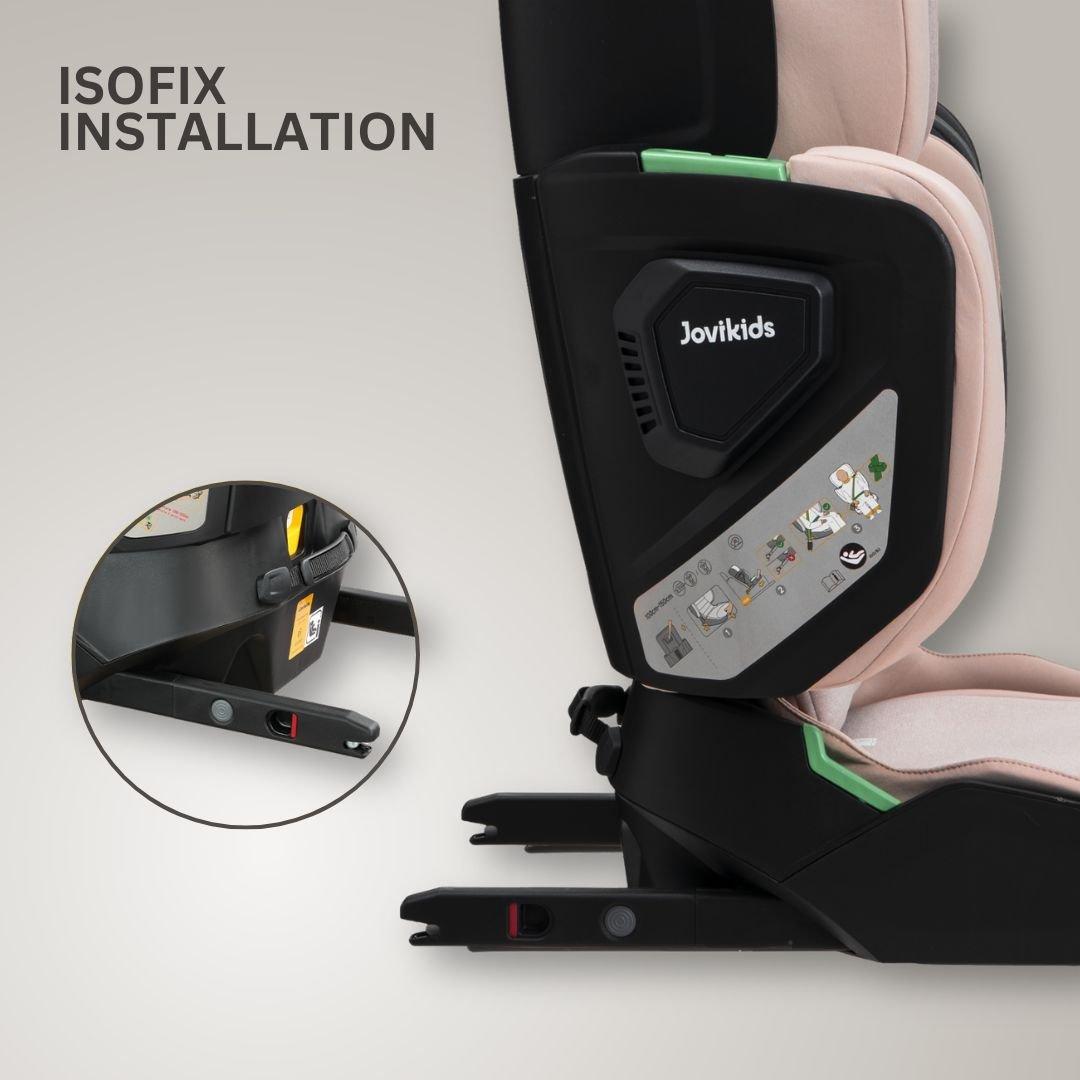 Rosewood - JoviKids - JoviKids Rober + Booster Car Seat - Rosewood - 3