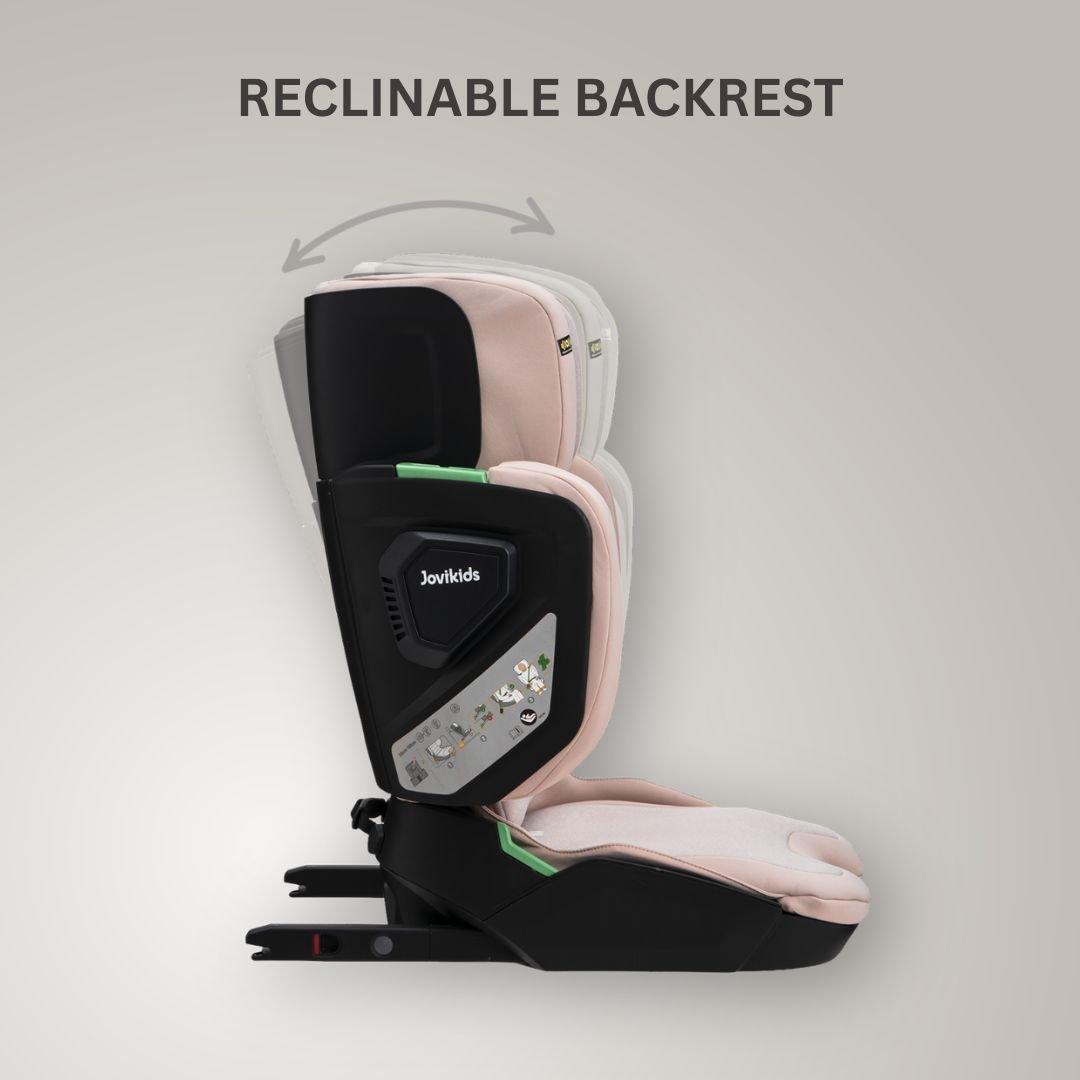 Rosewood - JoviKids - JoviKids Rober + Booster Car Seat - Rosewood - 5