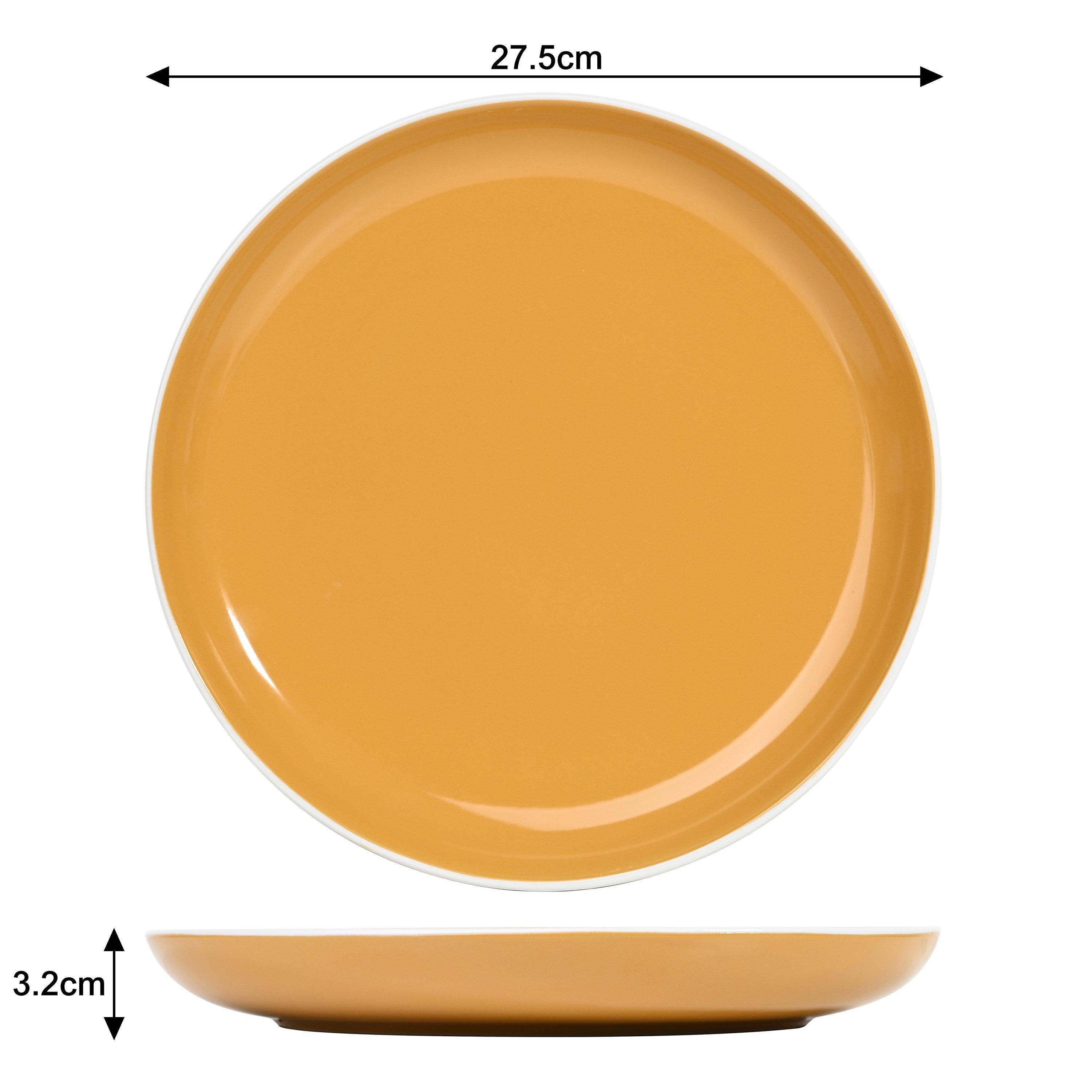Yellow - Waterside - 12pc Saffron Yellow Dinner Set - 4