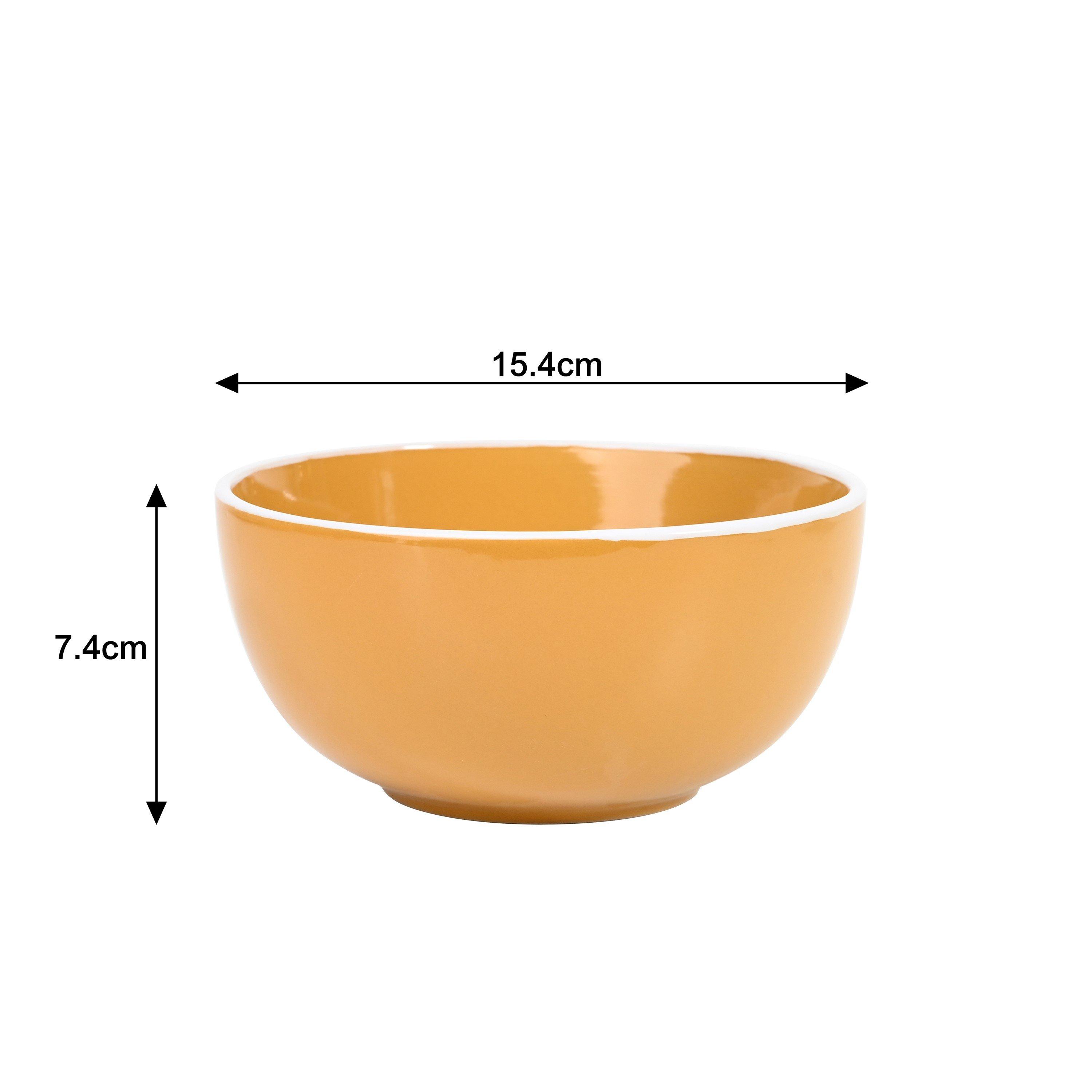 Yellow - Waterside - 12pc Saffron Yellow Dinner Set - 6