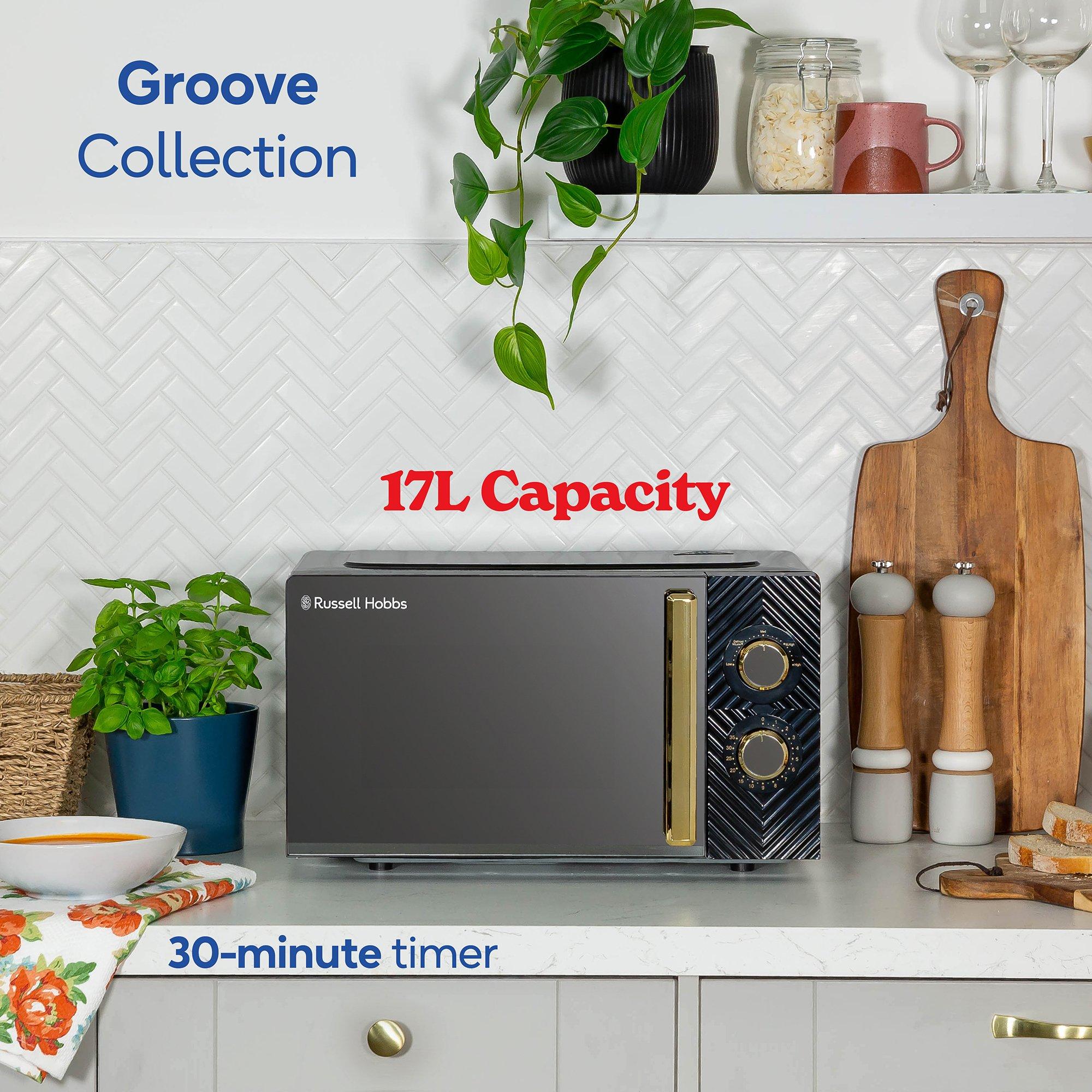 Black - Russell Hobbs - Russell Hobbs RHMM723B 17L Manual Microwave - 3