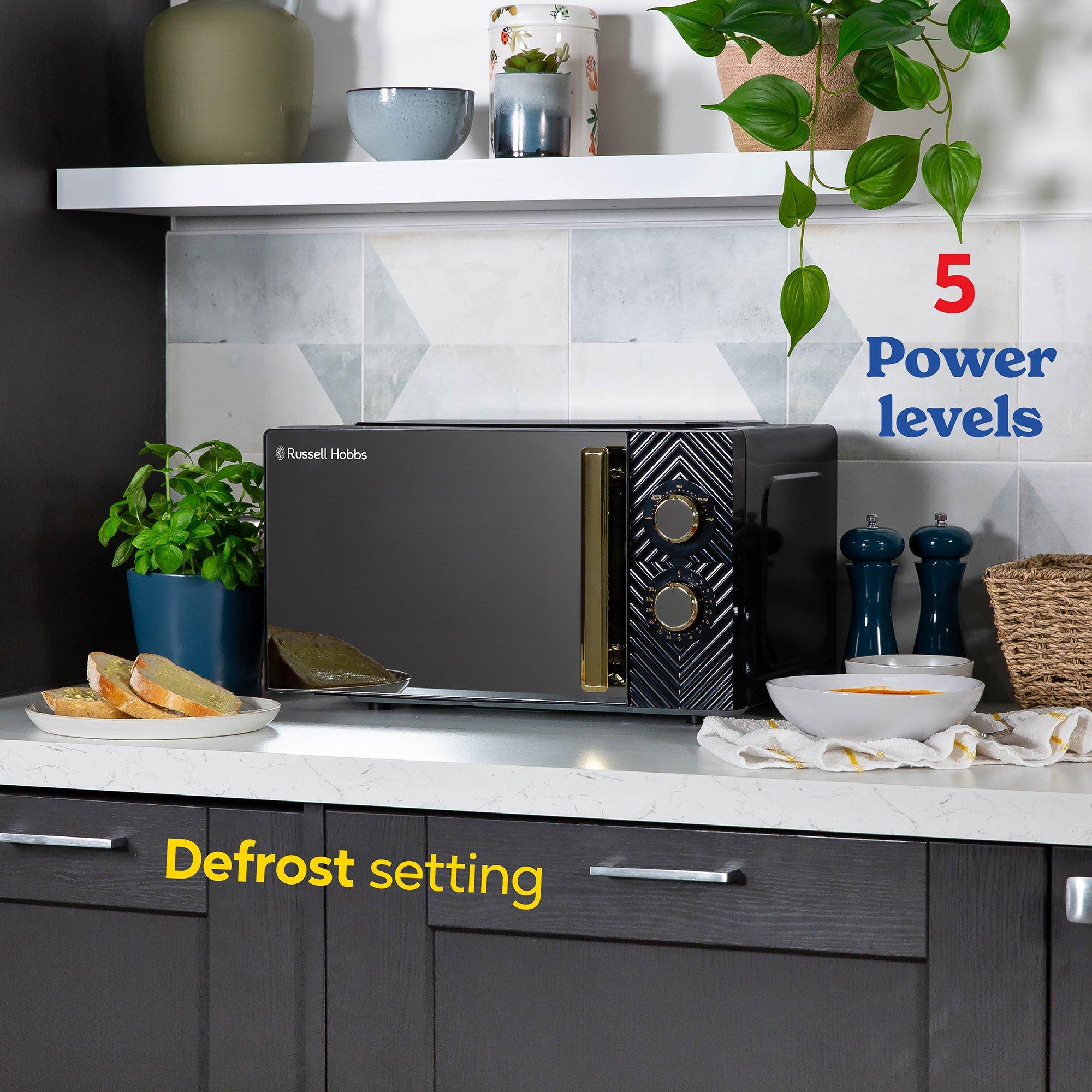 Black - Russell Hobbs - Russell Hobbs RHMM723B 17L Manual Microwave - 4