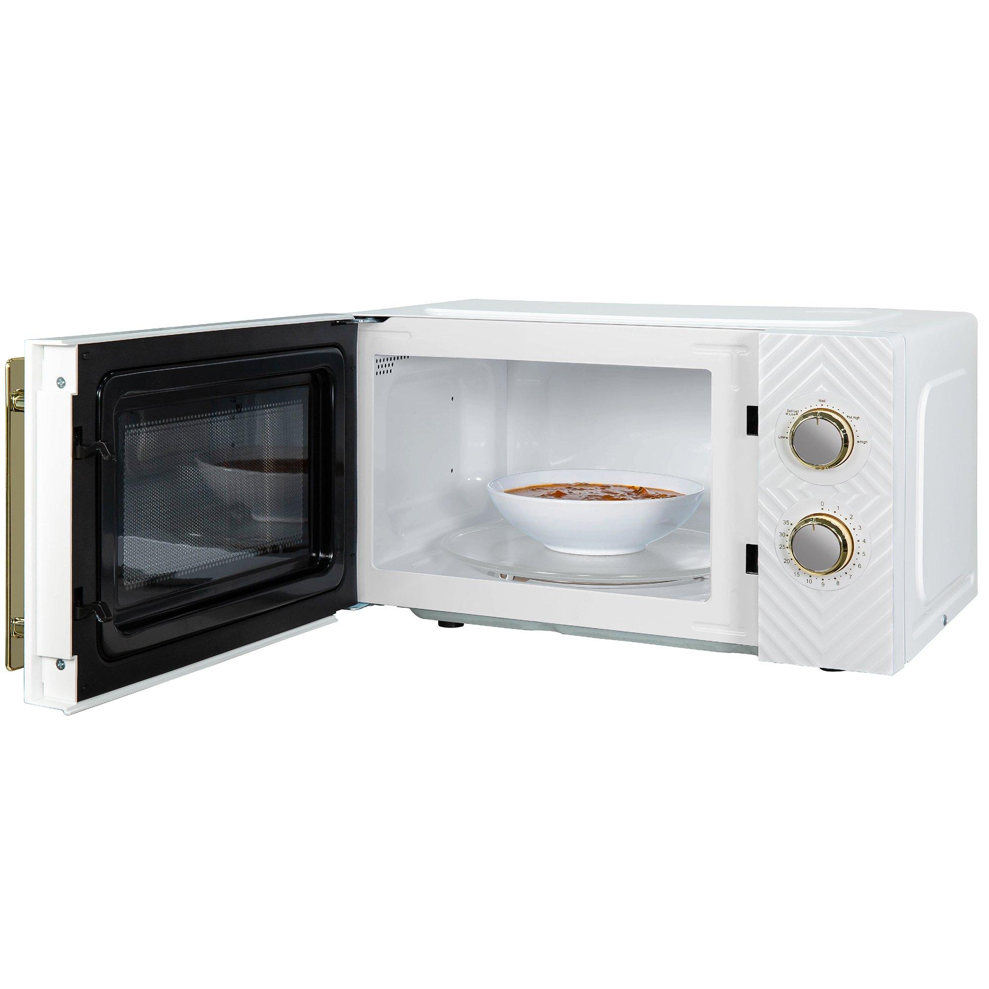 White - Russell Hobbs - RHMM723 17L Manual Groove Microwave - 8
