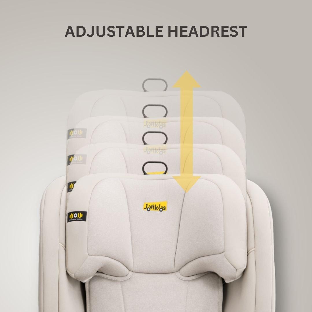 Milkstone - JoviKids - JoviKids Leon Booster Car Seat - Milkstone - 3