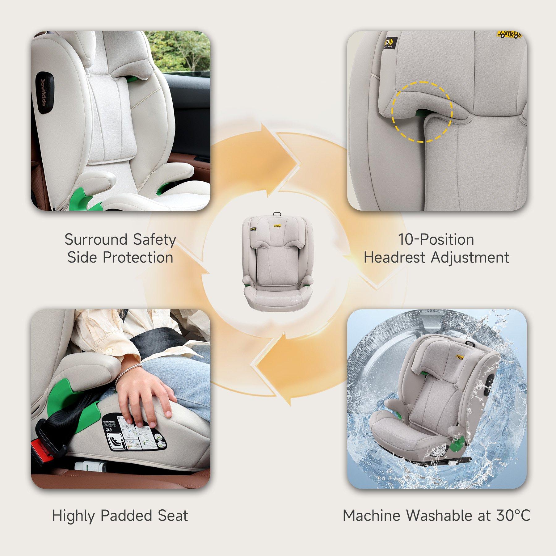 Milkstone - JoviKids - JoviKids Leon Booster Car Seat - Milkstone - 9
