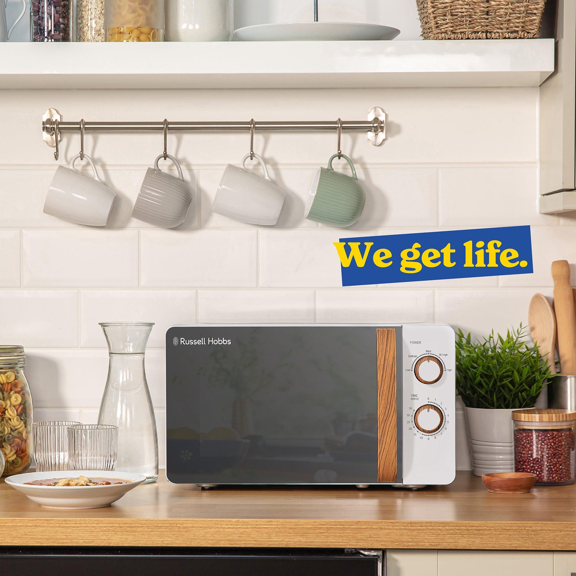 White - Russell Hobbs - Russell Hobbs RHMM713-N Scandi Compact Microwave - 6