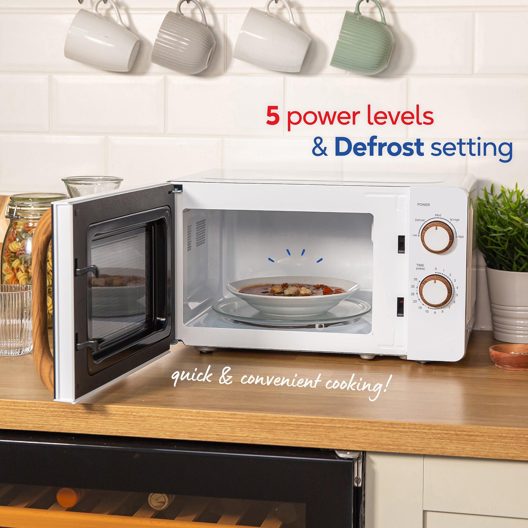 White - Russell Hobbs - Russell Hobbs RHMM713-N Scandi Compact Microwave - 7