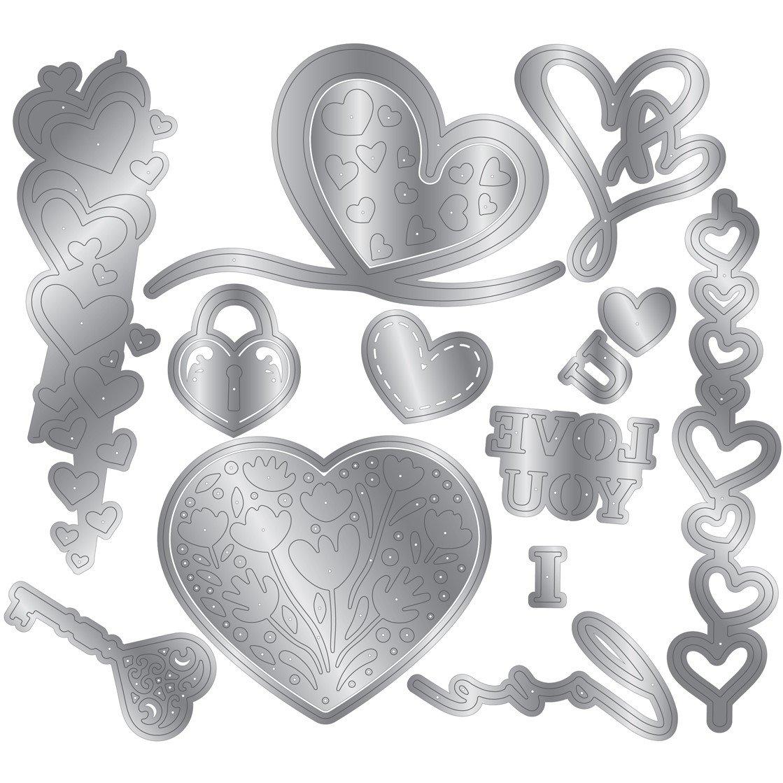 Multi - Crafters Companion - Metal Die Elements - Amour - 2