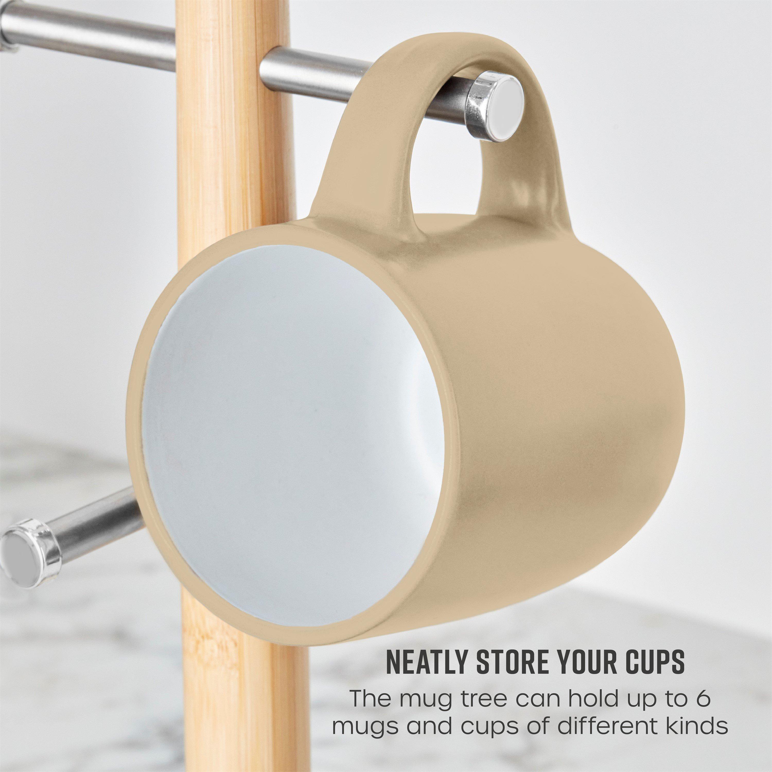 Oatmeal - Swan - Towel Pole and Mug Tree Set - 4