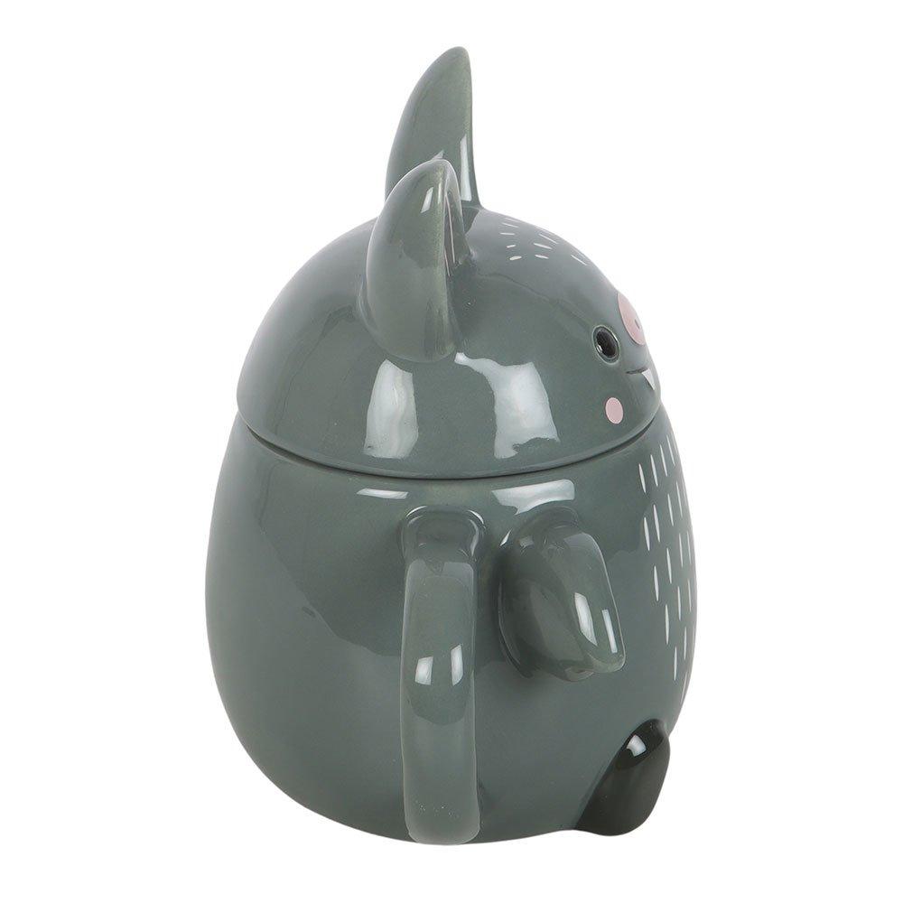 White - Something Different - Cute Bat Lidded Mug - 3